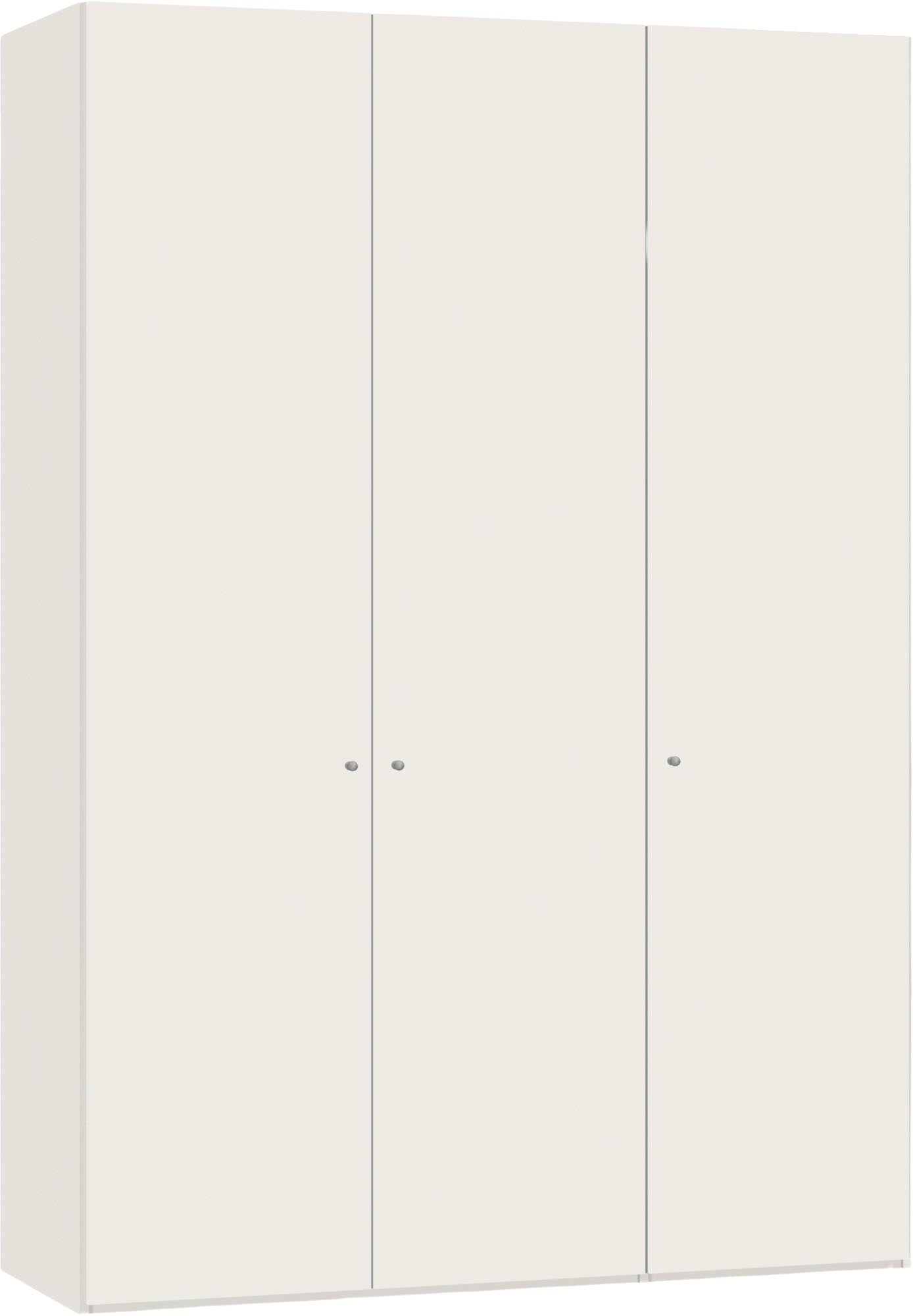 Eleganter 3-türiger Drehtürenschrank in Cremeweiss von Jutzler. Hochwertiges Design trifft auf individuelle Anpassungsmöglichkeiten.