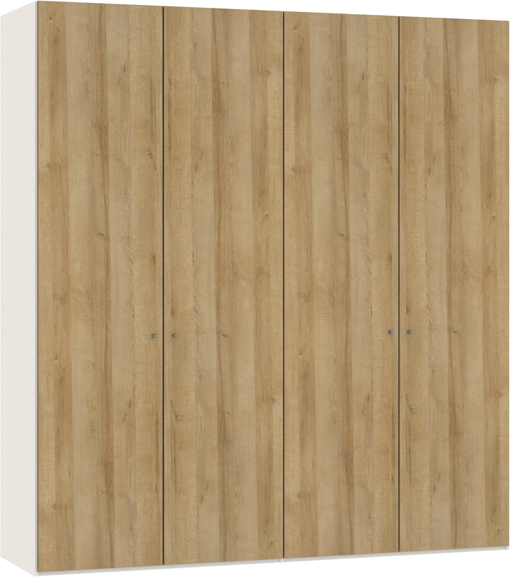 Stilvoller 4-türiger Eiche-Drehtürenschrank von Jutzler mit Zubehör.