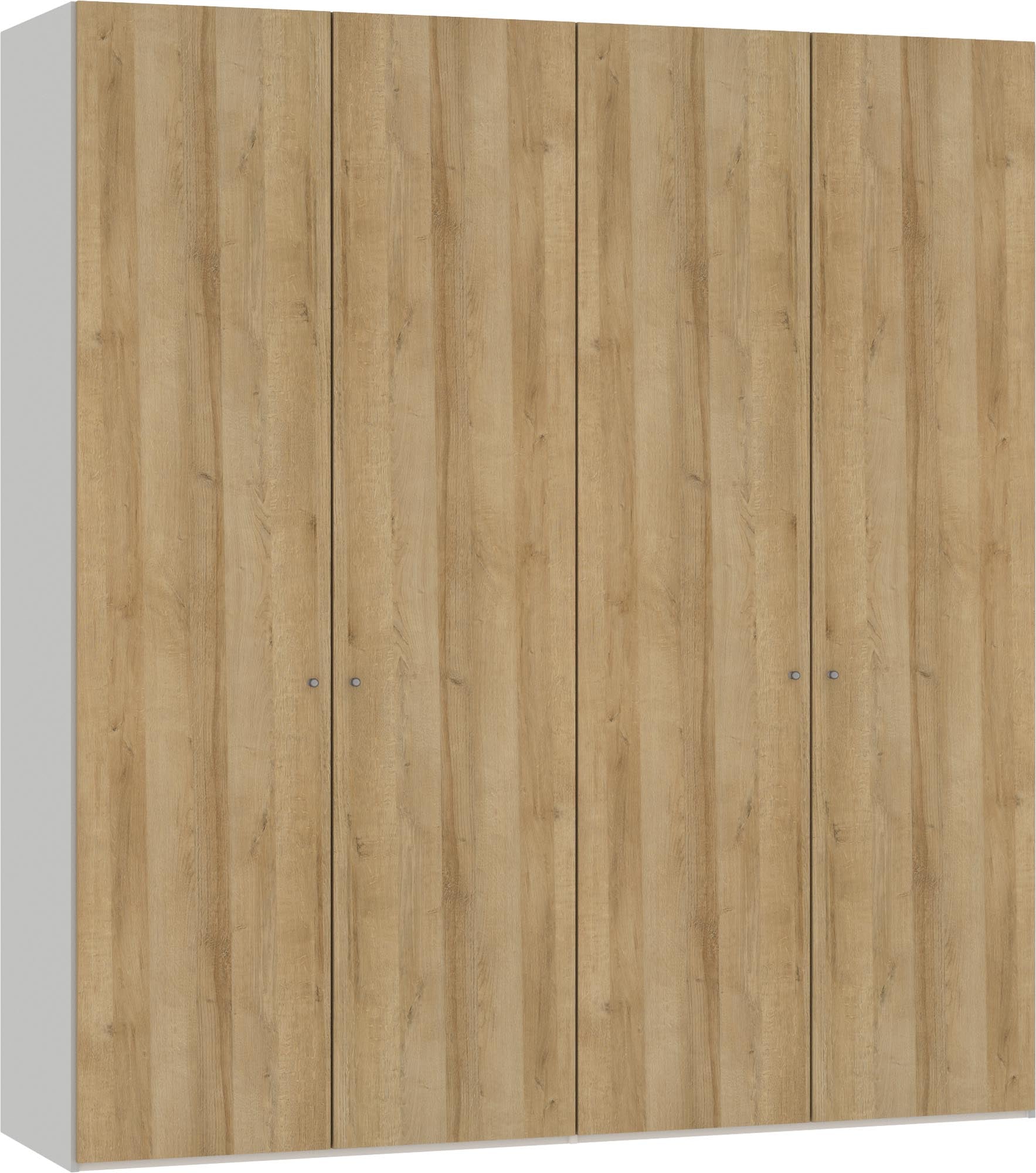 Vielseitiger 4-türiger Drehtürenschrank aus Eiche von Jutzler, ideal für stilvolle und funktionale Raumgestaltung.