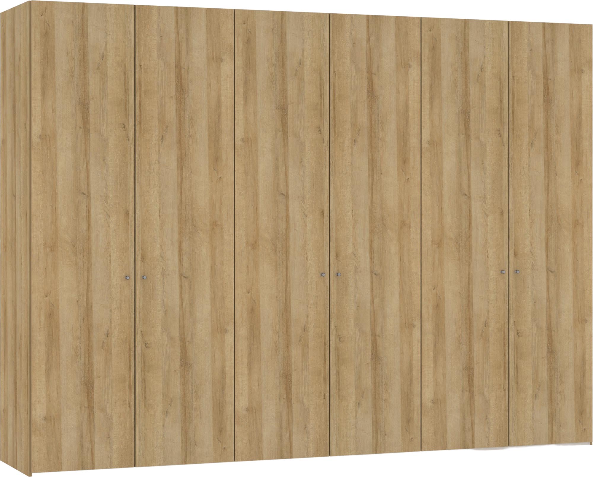 Eleganter 6-türiger Eiche-Schrank von Jutzler mit vielseitigem Zubehör.