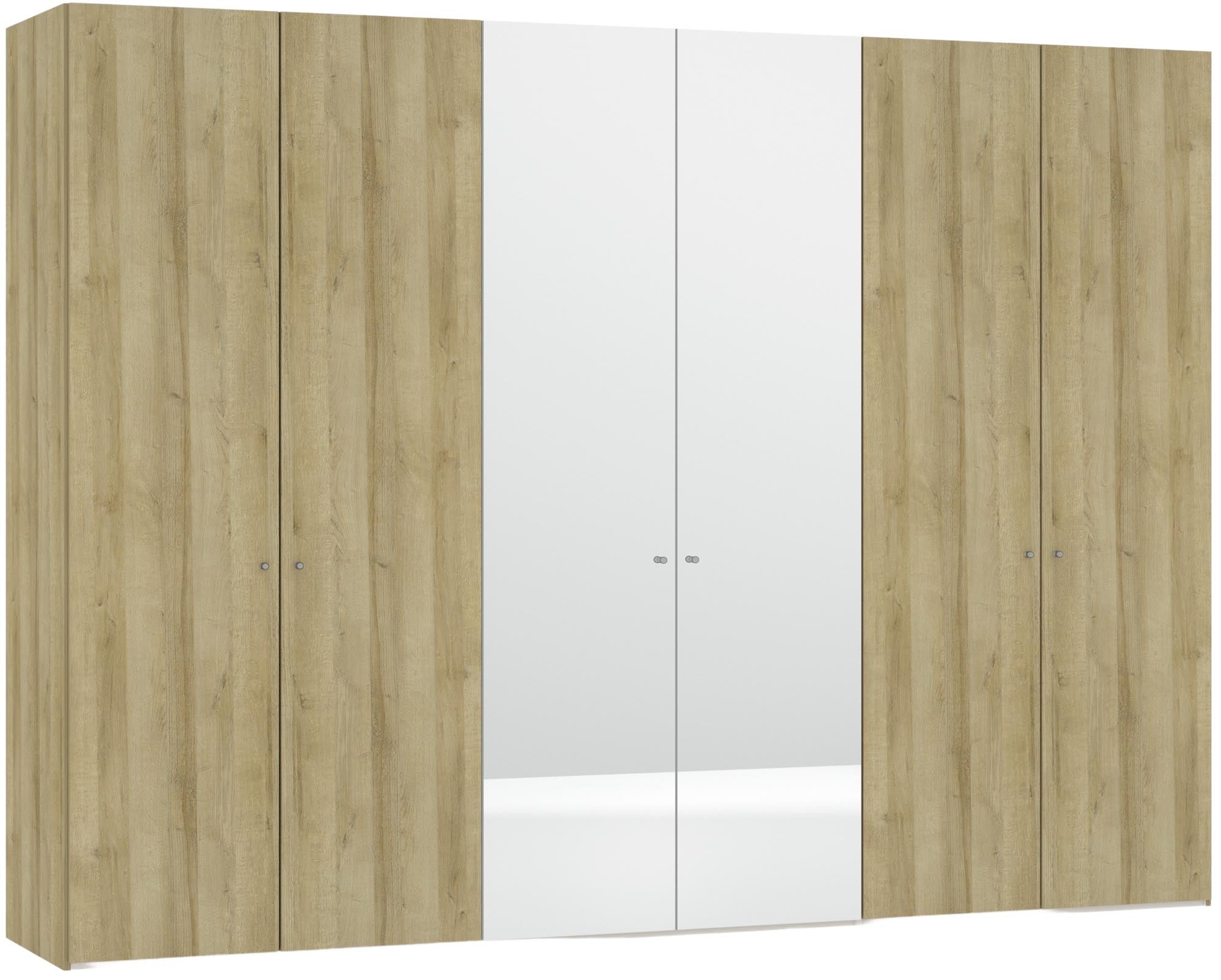 Eleganter Jutzler Eiche-Schrank mit 6 Türen und Spiegel für Ordnung.