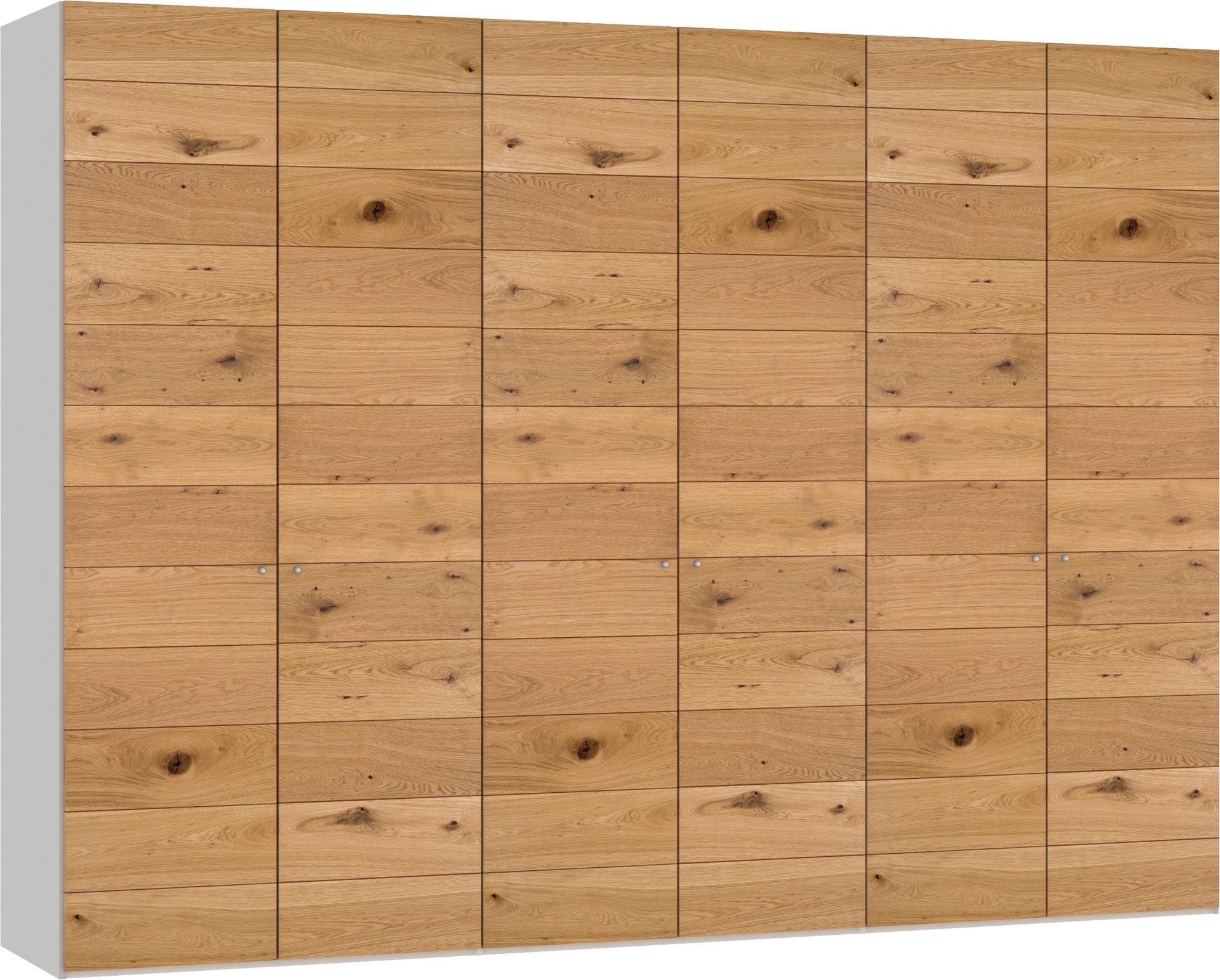 Stilvoller 6-türiger Drehtürenschrank aus Wildeiche von Jutzler, der durch hohe Funktionalität und individuelle Gestaltungsmöglichkeiten besticht.