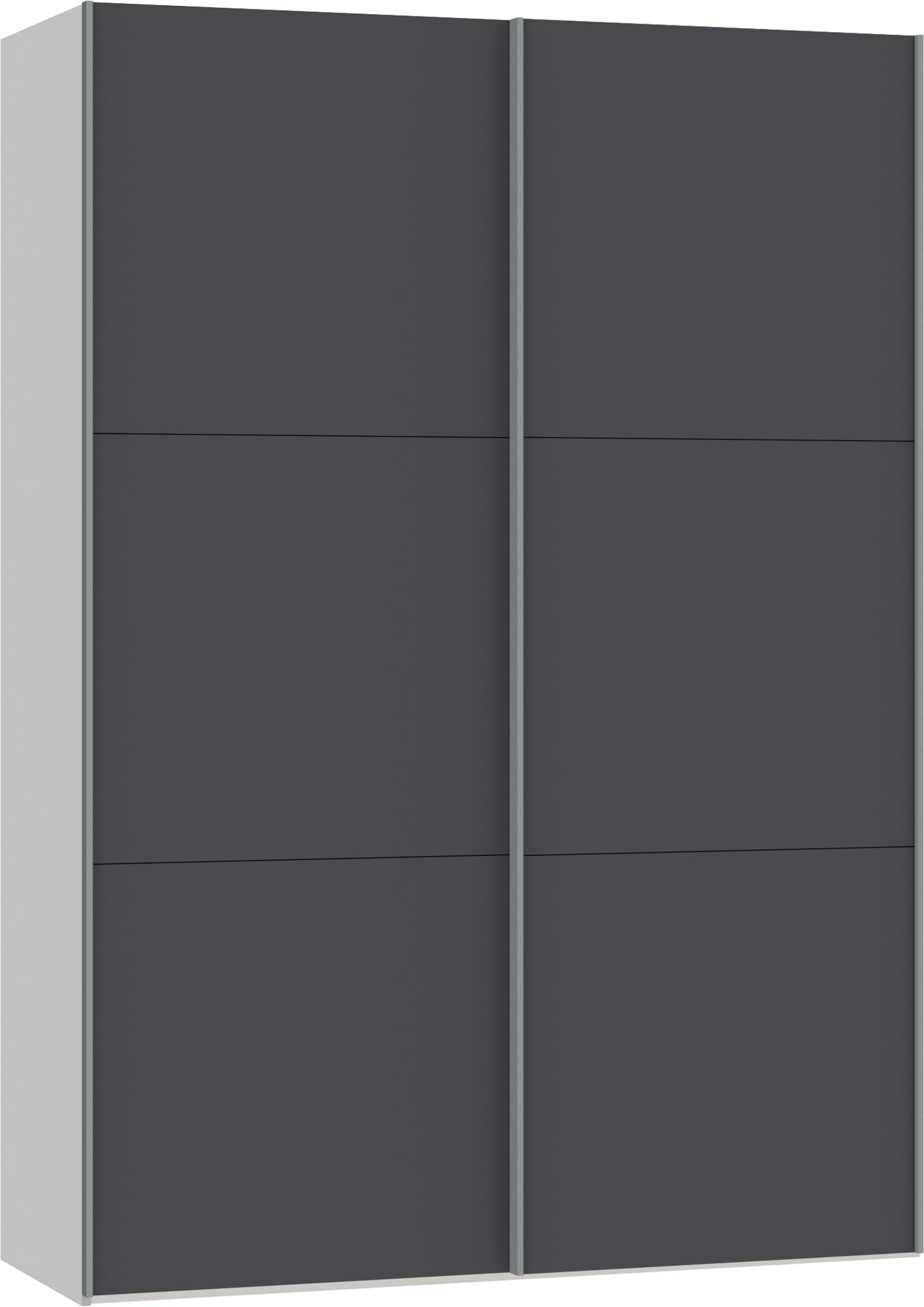 Eleganter Schwebetürenschrank XXS in Anthrazit von Jutzler: Funktionalität trifft auf modernes Design für stilvollen Stauraum.