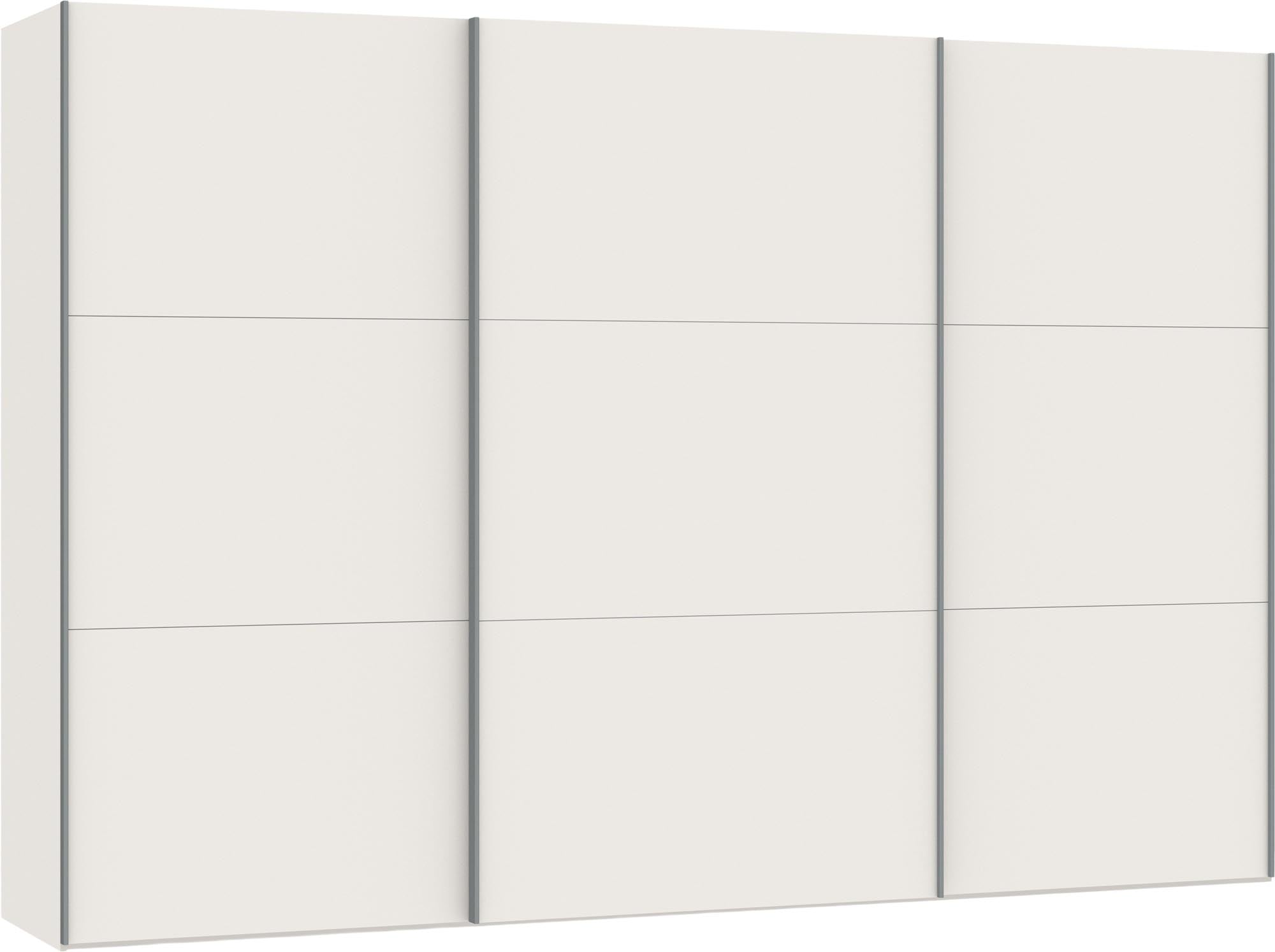 Grosser Schwebetürenschrank XXL Cremeweiss von Jutzler mit Zubehör.