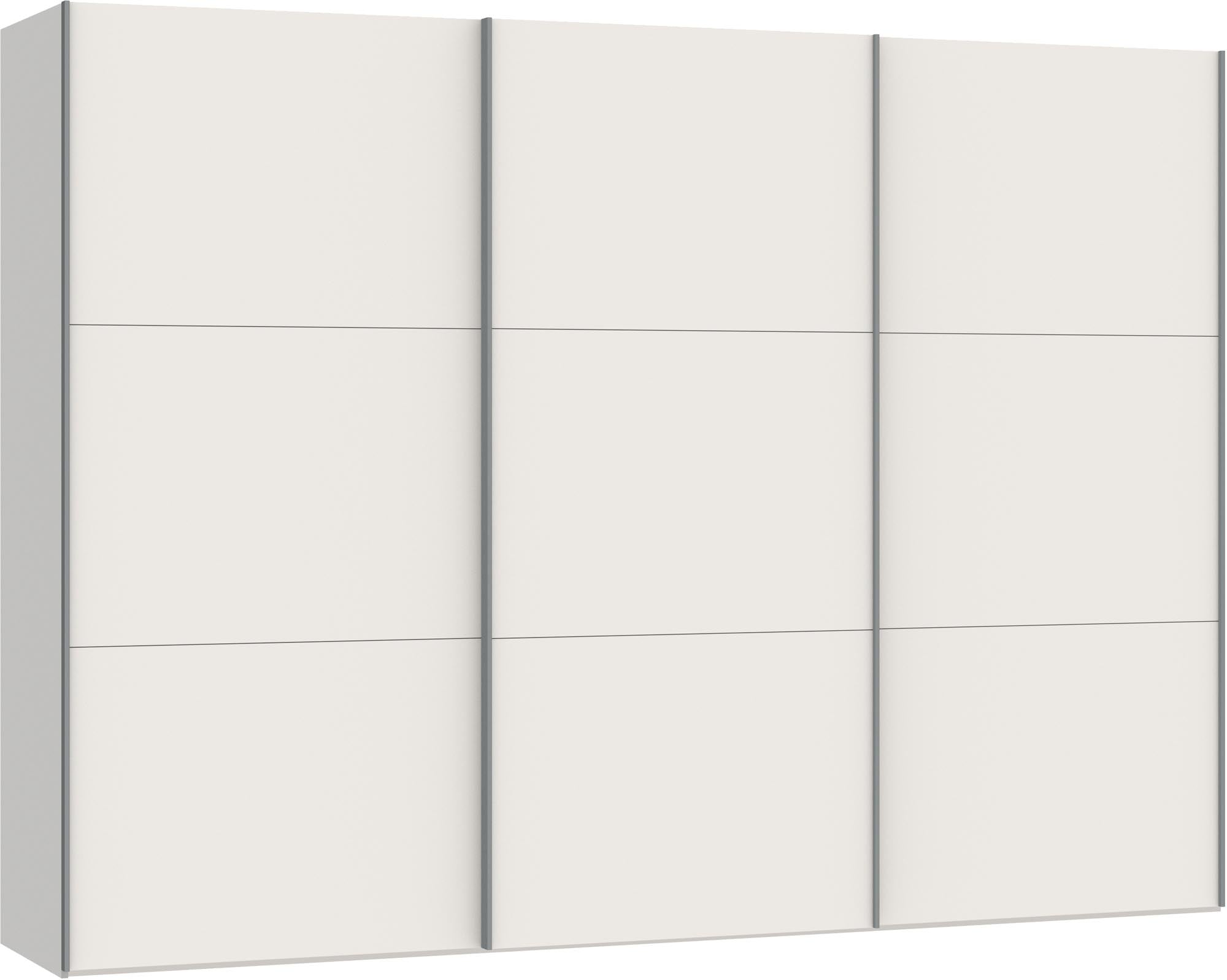 Geräumiger Jutzler Schrank XL in Cremeweiss mit praktischem Zubehör.