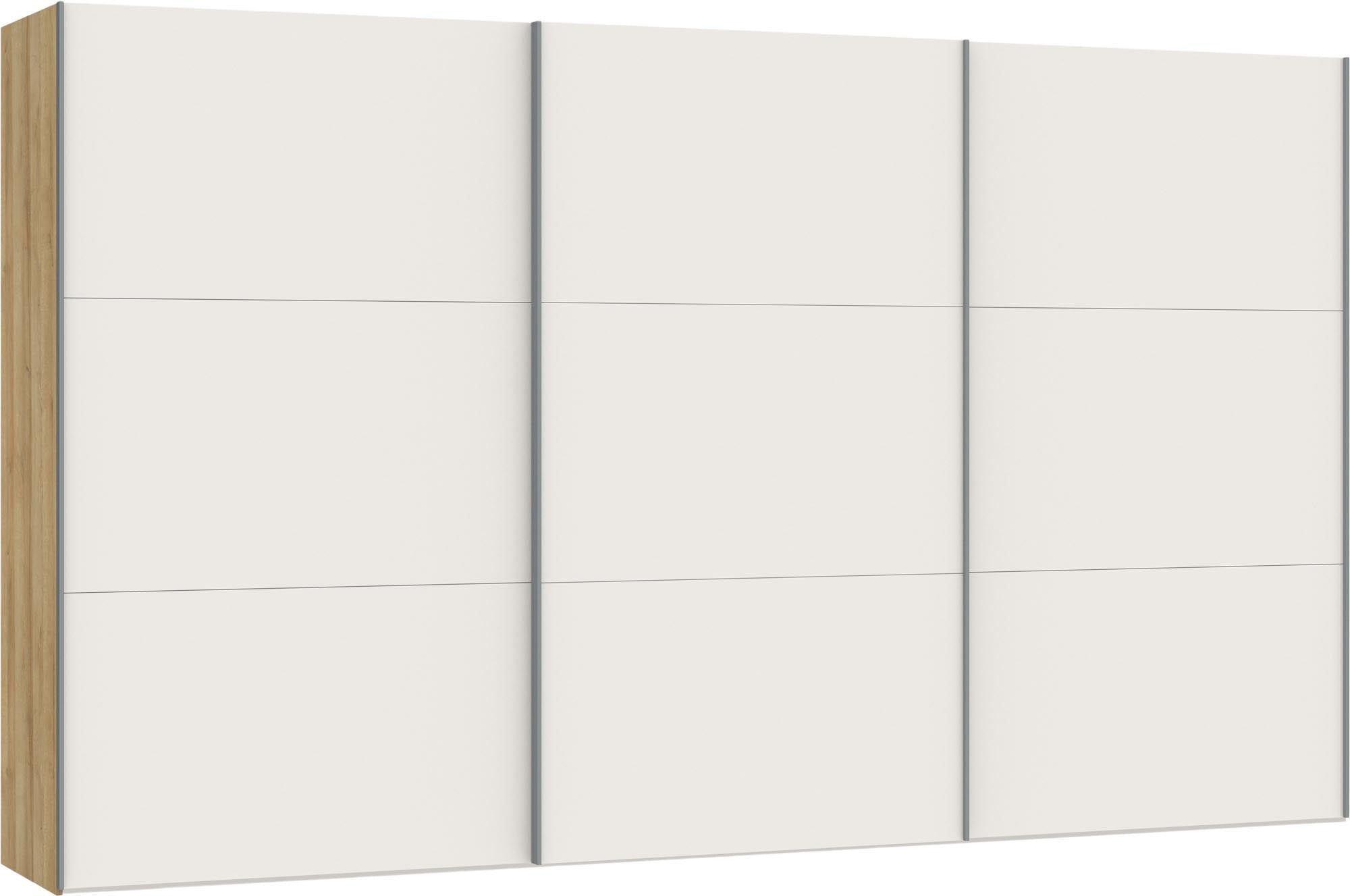 Eleganter Jutzler Schrank XXXL in Cremeweiss mit vielseitigem Zubehör.