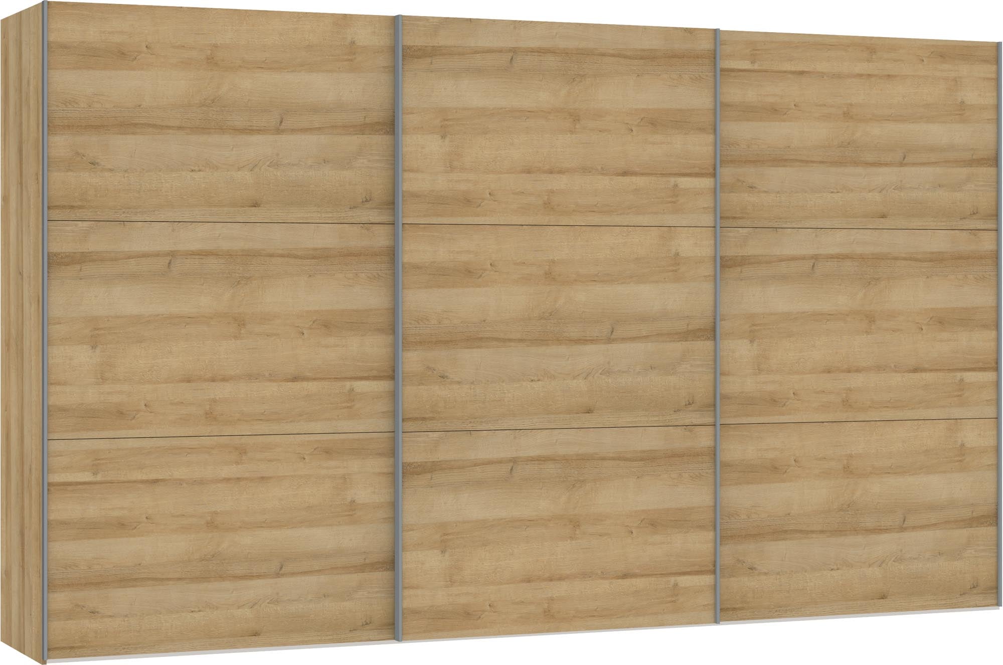 Grosser Jutzler Schwebetürenschrank Eiche inkl. Zubehör-Set.