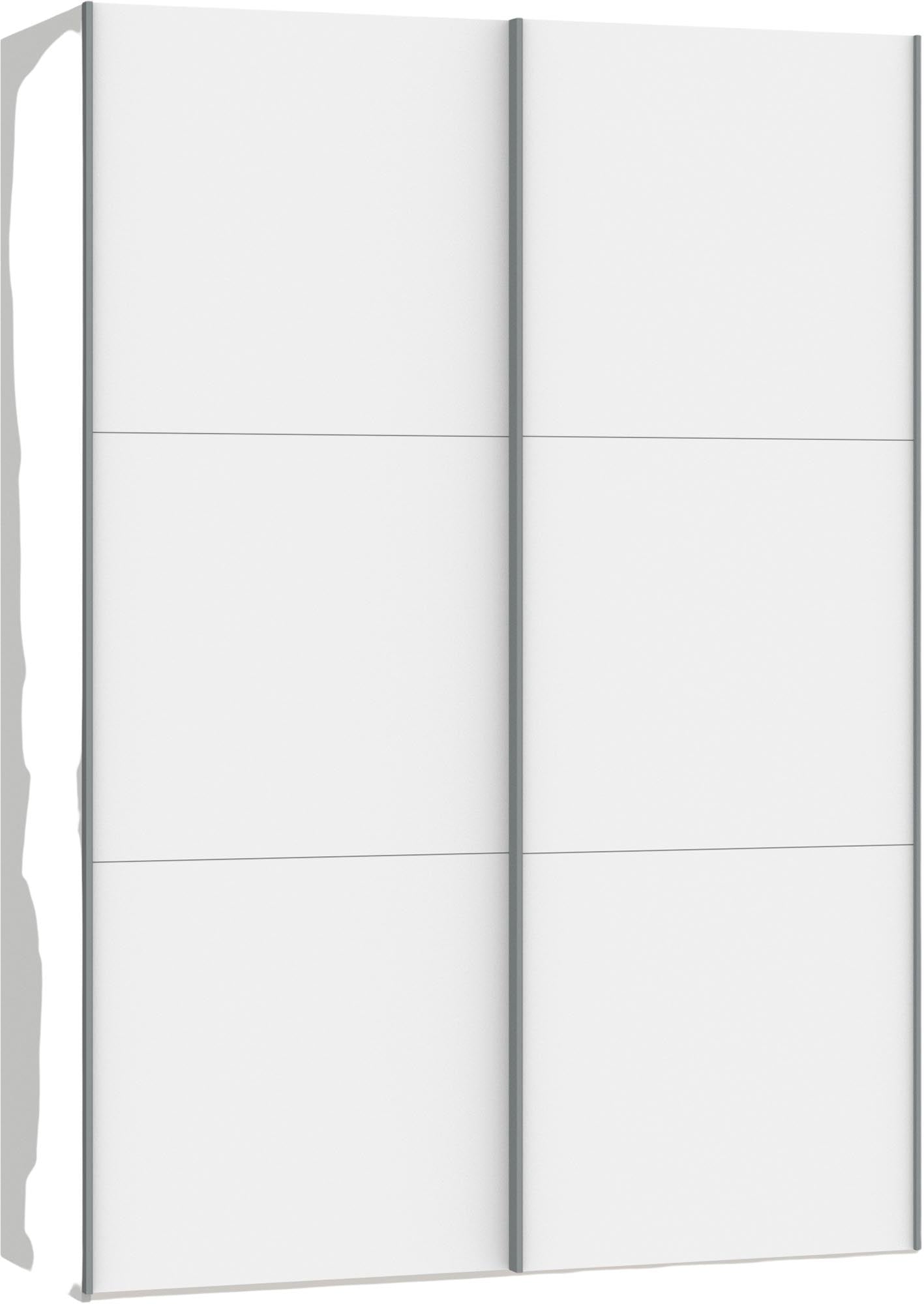 Entdecken Sie den eleganten Schwebetürenschrank XXS in Premiumweiss von Jutzler. Hochwertige Materialien und individuelles Zubehör für perfekten Stauraum.