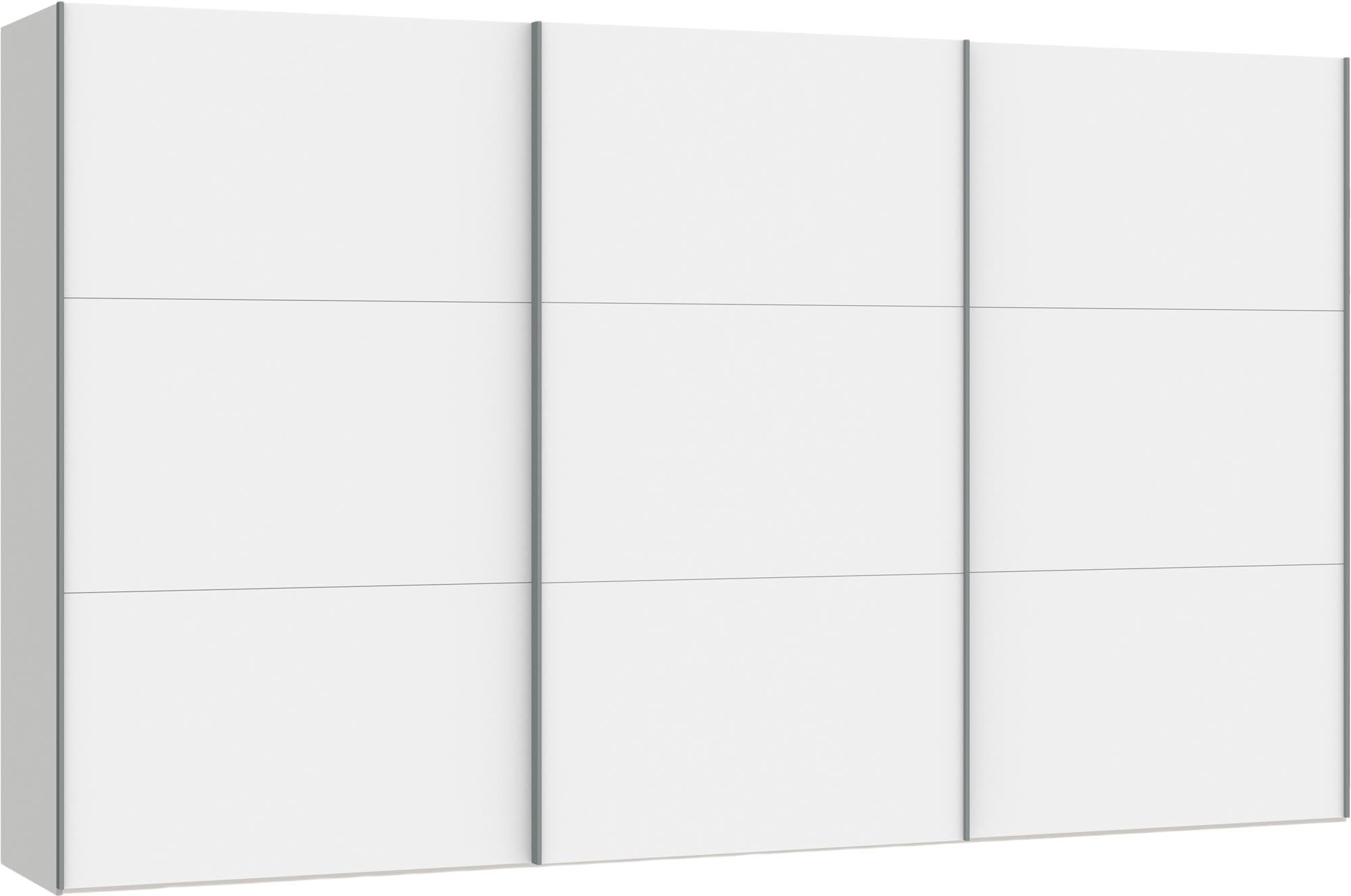 Jutzler Schwebetürenschrank: Premiumweiss, extra gross, zeitloses Design.