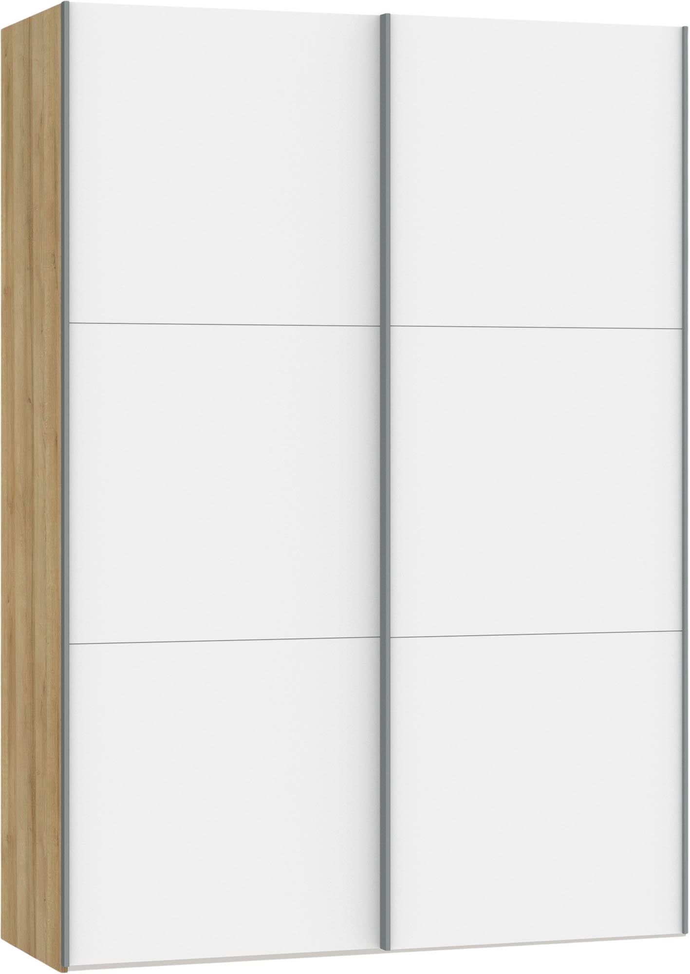 Eleganter Schwebetürenschrank XXS in Premiumweiss von Jutzler. Hochwertige Materialien und individuelle Innenausstattung für optimalen Stauraum.