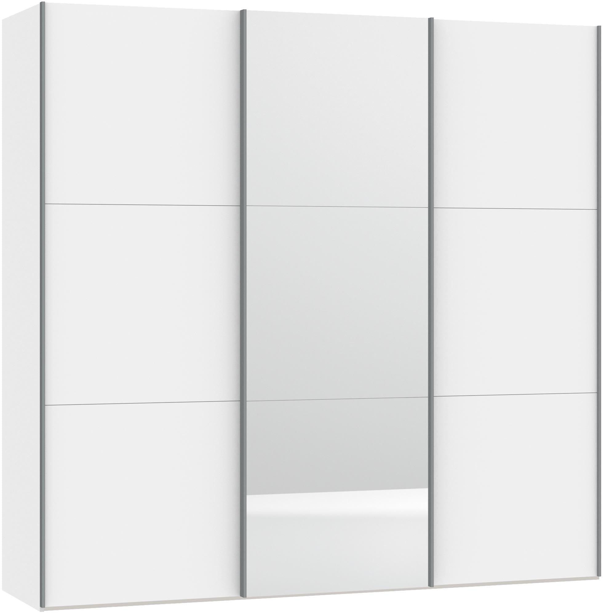 Eleganter Jutzler Schrank: Weiss mit Spiegel für moderne Räume.