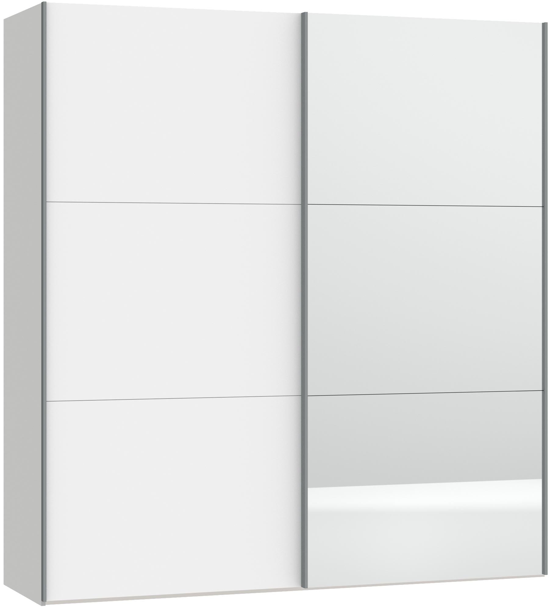 Eleganter Jutzler Schrank XS: Weiss, Spiegel, Zubehör, Premiumqualität.