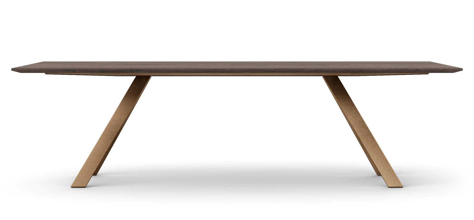 Entdecken Sie den Esstisch Airblade bronze von Mobimex – ein elegantes Möbelstück aus geöltem Eichenholz, das Stil und Stabilität vereint.