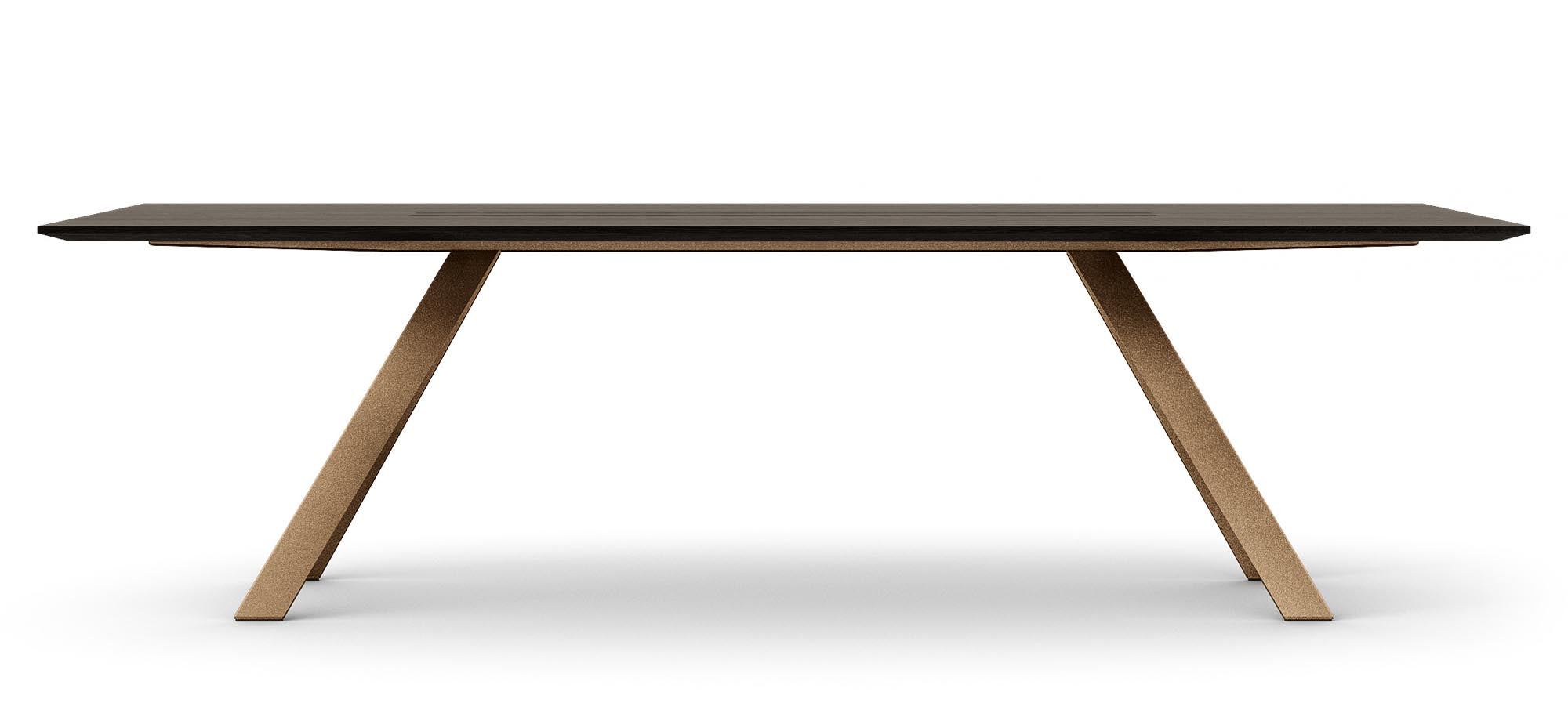 Der Airblade Tisch in Bronze von Mobimex vereint elegantes Design mit Funktionalität – ideal für inspirierende Arbeitsplätze und stilvolle Büros.