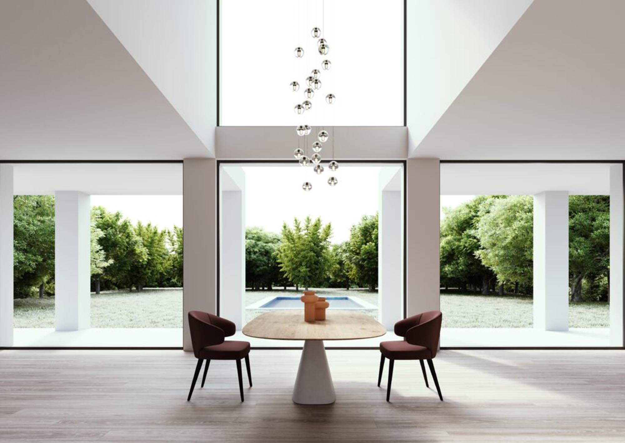 Eleganter ovaler Tisch Bridge in Creme von Mobimex – stilvolles Design trifft auf hochwertige Holzverarbeitung für Ihr Zuhause.