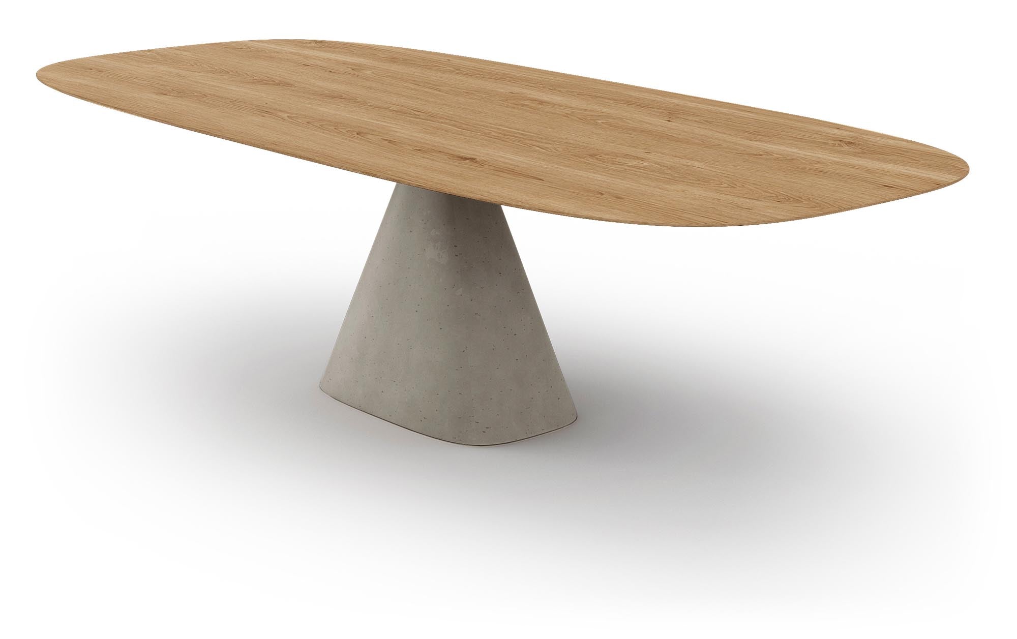 Der ovale Tisch Bridge in Creme von Mobimex vereint elegantes Design und Funktionalität – ideal für stilvolle Essbereiche.