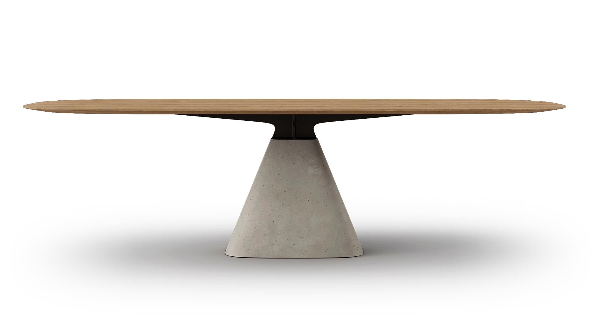 Der ovale Tisch Bridge in Creme von Mobimex vereint modernes Design mit Funktionalität und passt perfekt in jedes Zuhause.