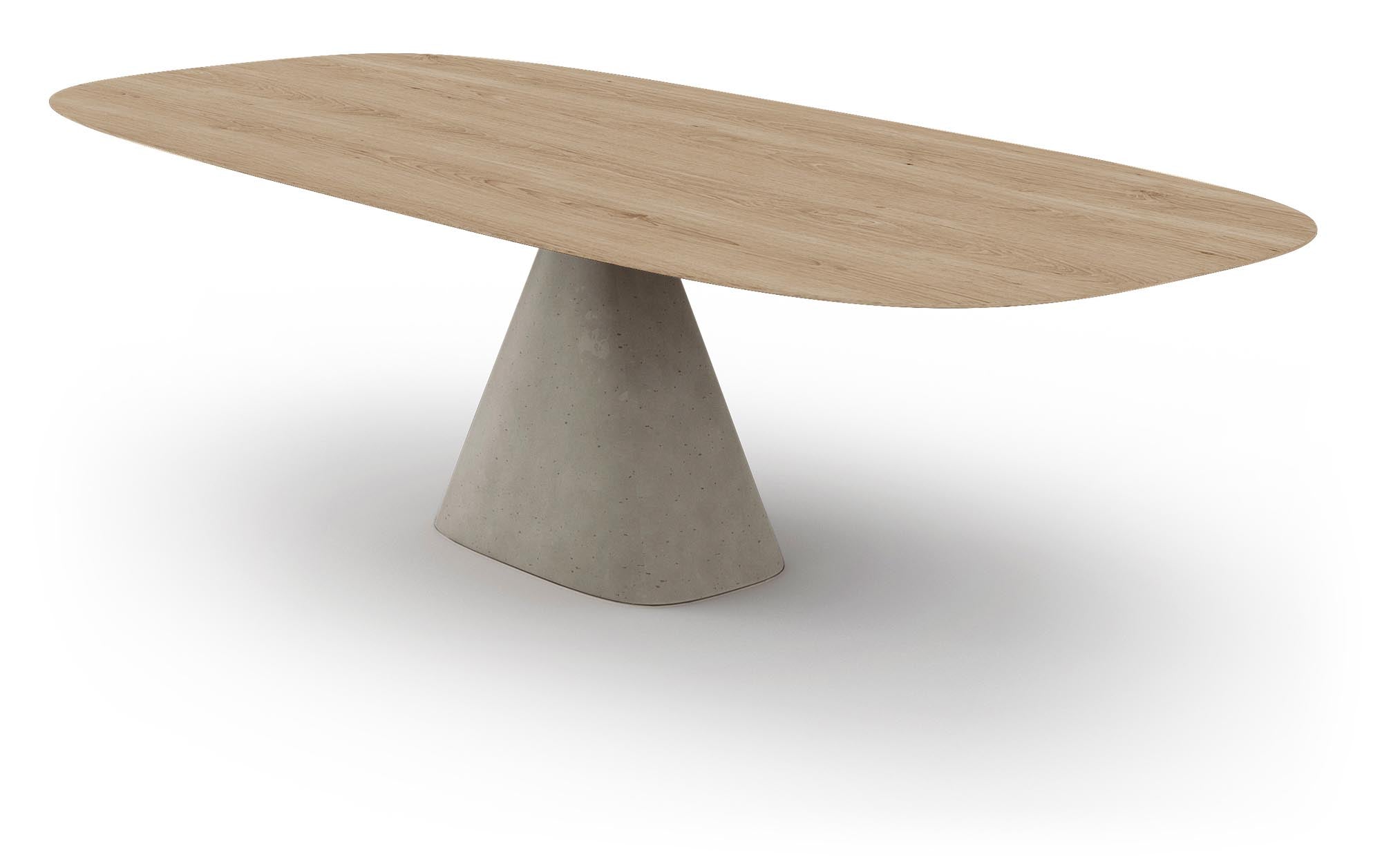 Der ovale Tisch Bridge in Creme von Mobimex vereint elegantes Design mit Funktionalität und passt perfekt in jedes moderne Zuhause.