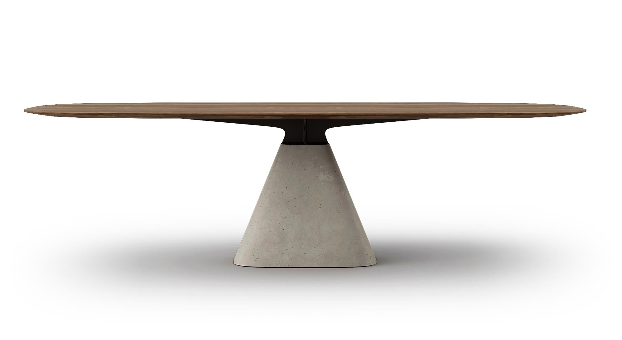 Der ovale Tisch Bridge in Creme von Mobimex vereint elegantes Design mit Funktionalität und verleiht jedem Raum eine moderne Note.