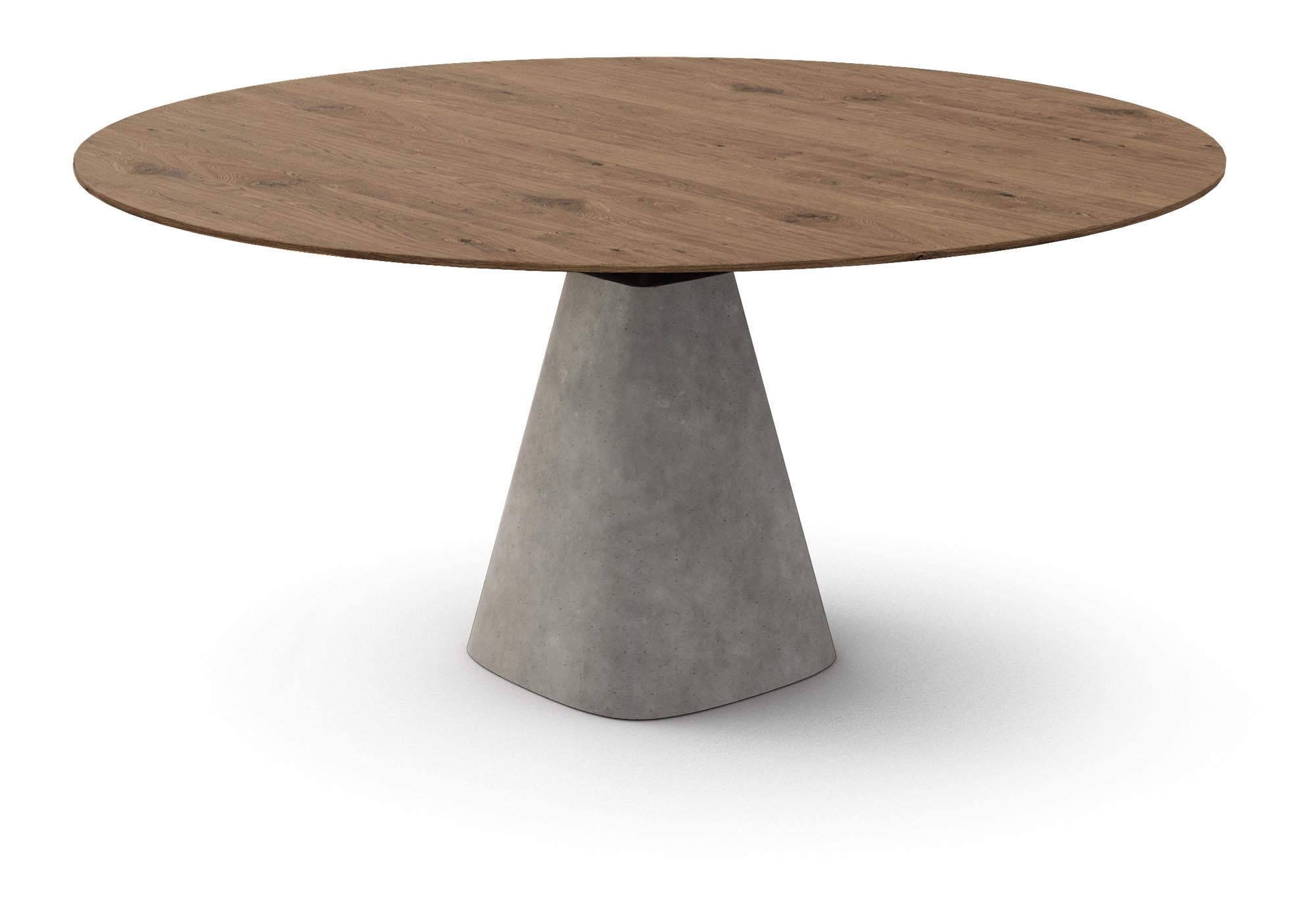 Stilvoller runder Esstisch Bridge Round in Creme von Mobimex – ideal für moderne Esszimmer und gesellige Runden.