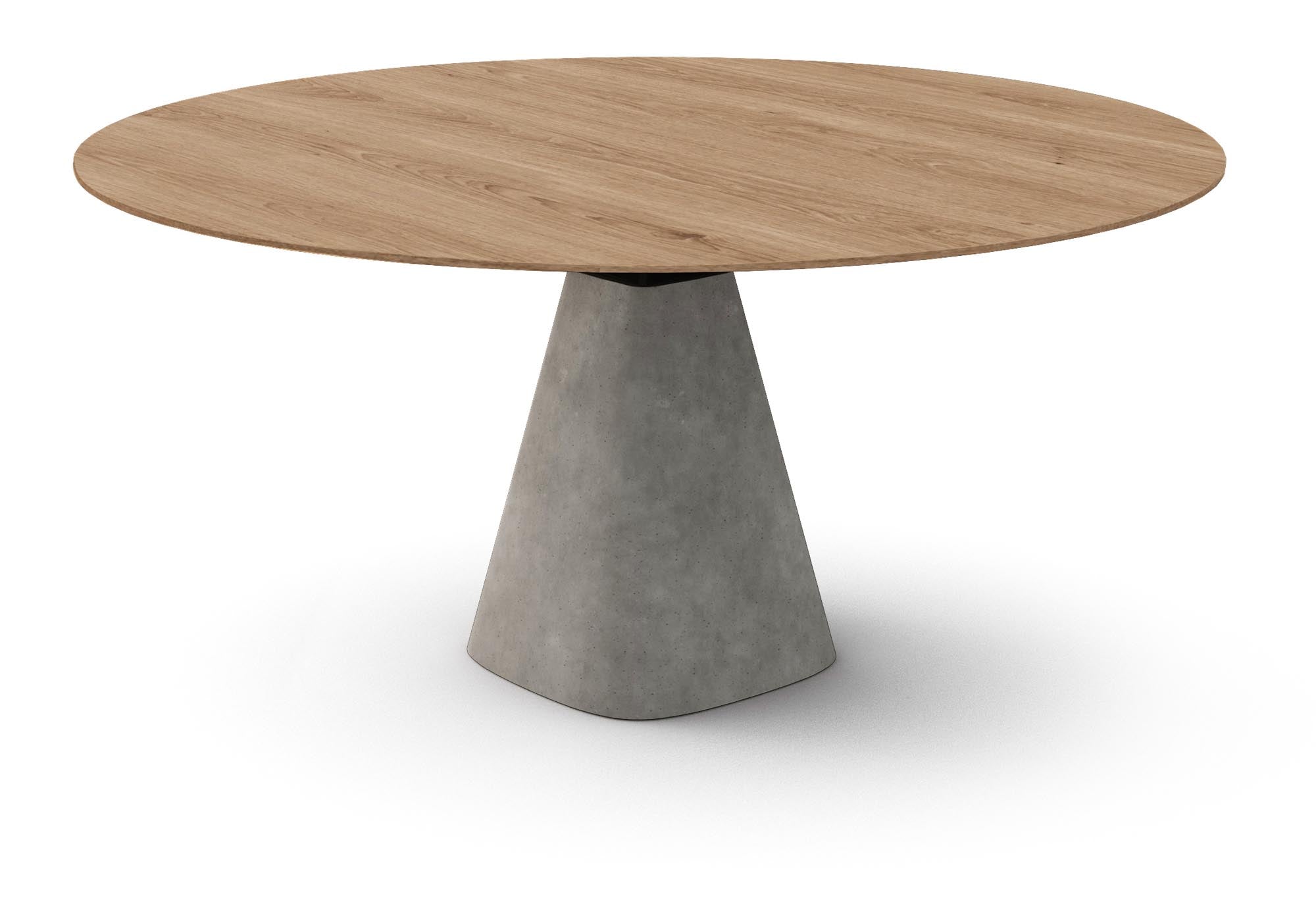 Eleganter runder Esstisch Bridge Round in Creme von Mobimex – ideal für moderne Esszimmer und gesellige Runden.