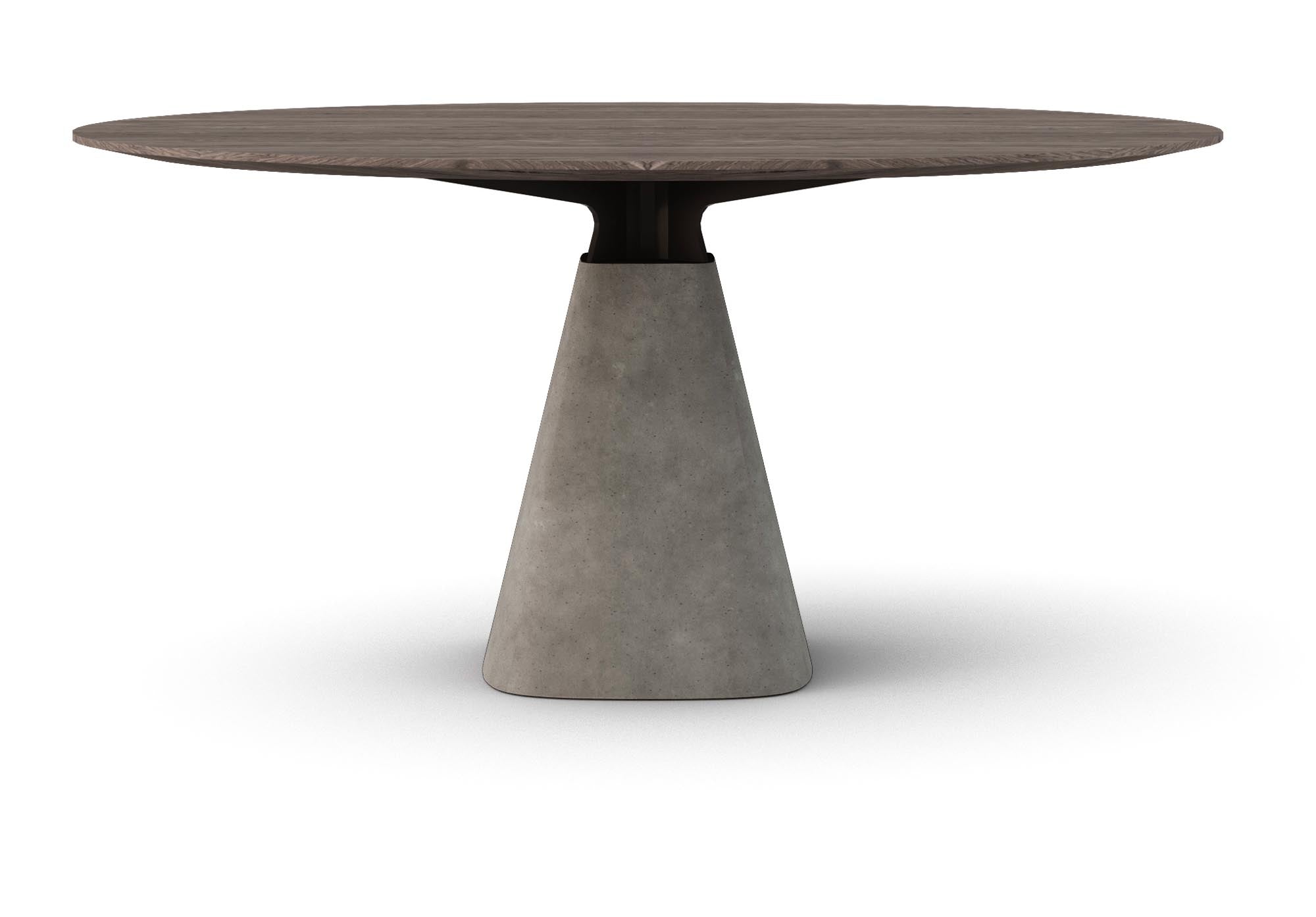 Eleganter Bridge Round creme Tisch für zeitlose Wohnkultur.