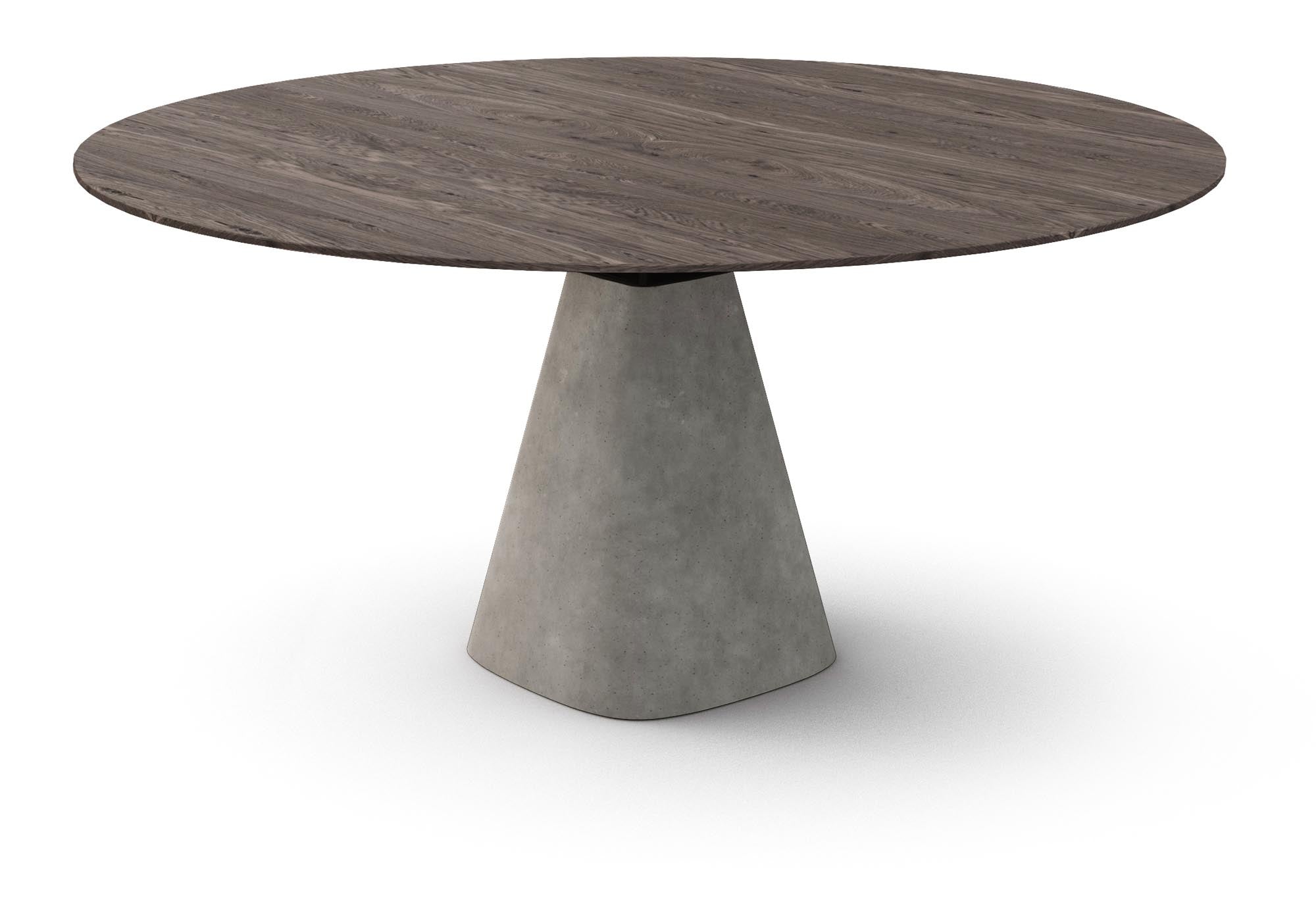 Stilvoller runder Esstisch Bridge Round in Creme von Mobimex – ideal für moderne Esszimmer und gesellige Runden.