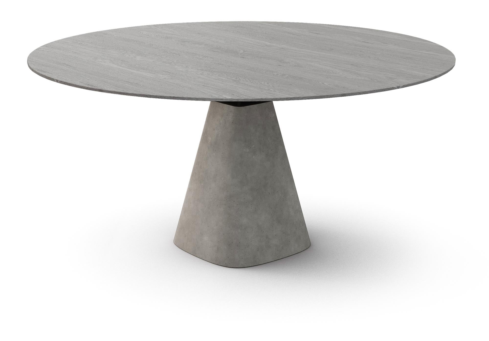 Eleganter runder Esstisch Bridge Round in Creme von Mobimex – ideal für stilvolle Essbereiche und gesellige Runden.