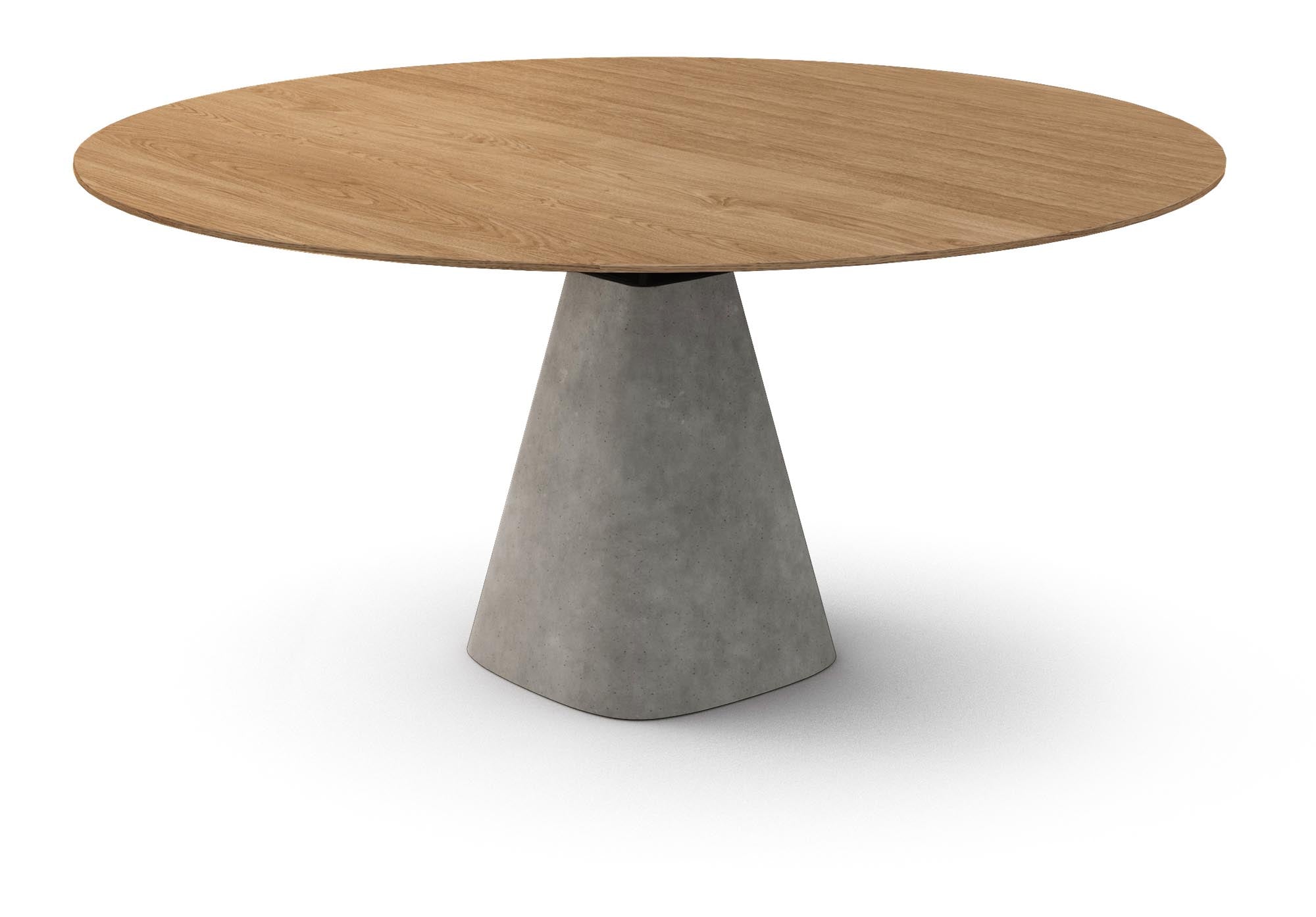 Stilvoller runder Esstisch Bridge Round in Creme von Mobimex – ideal für moderne Esszimmer und gesellige Runden.