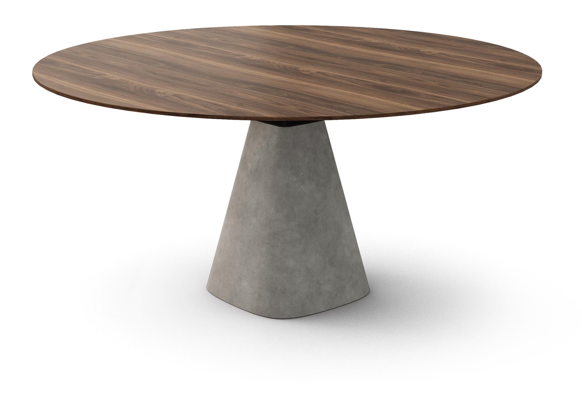 Eleganter Bridge Round creme Tisch für zeitlose Wohnkultur.