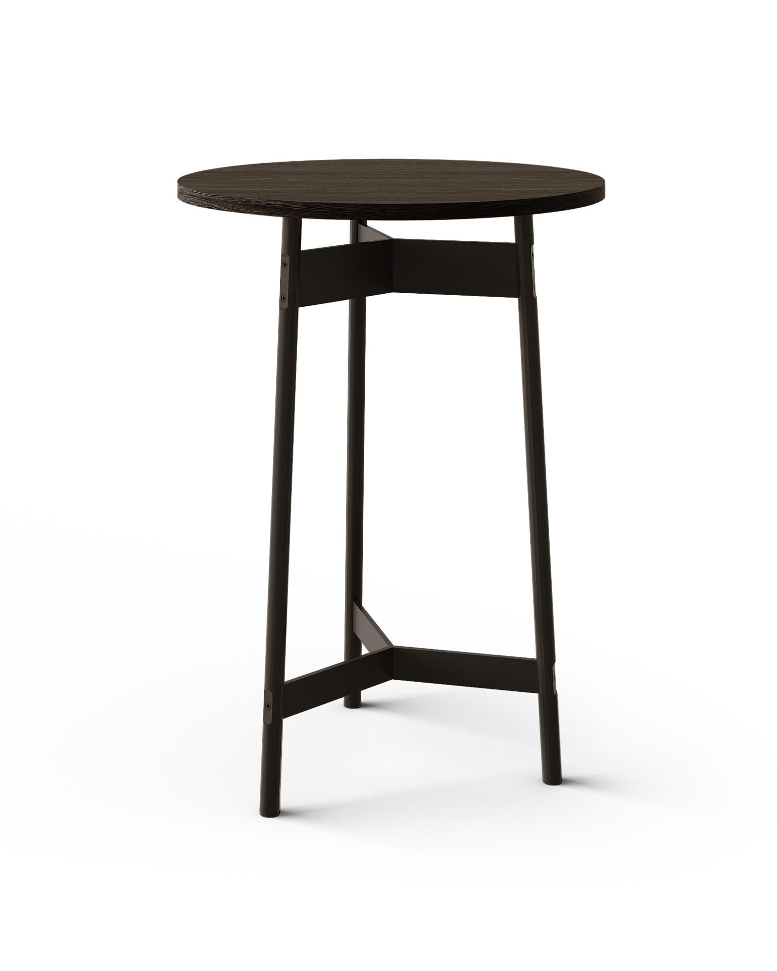 Der Bartisch Any-Up Round von Mobimex vereint modernes Design mit Funktionalität und fördert kreative Arbeitsumgebungen.