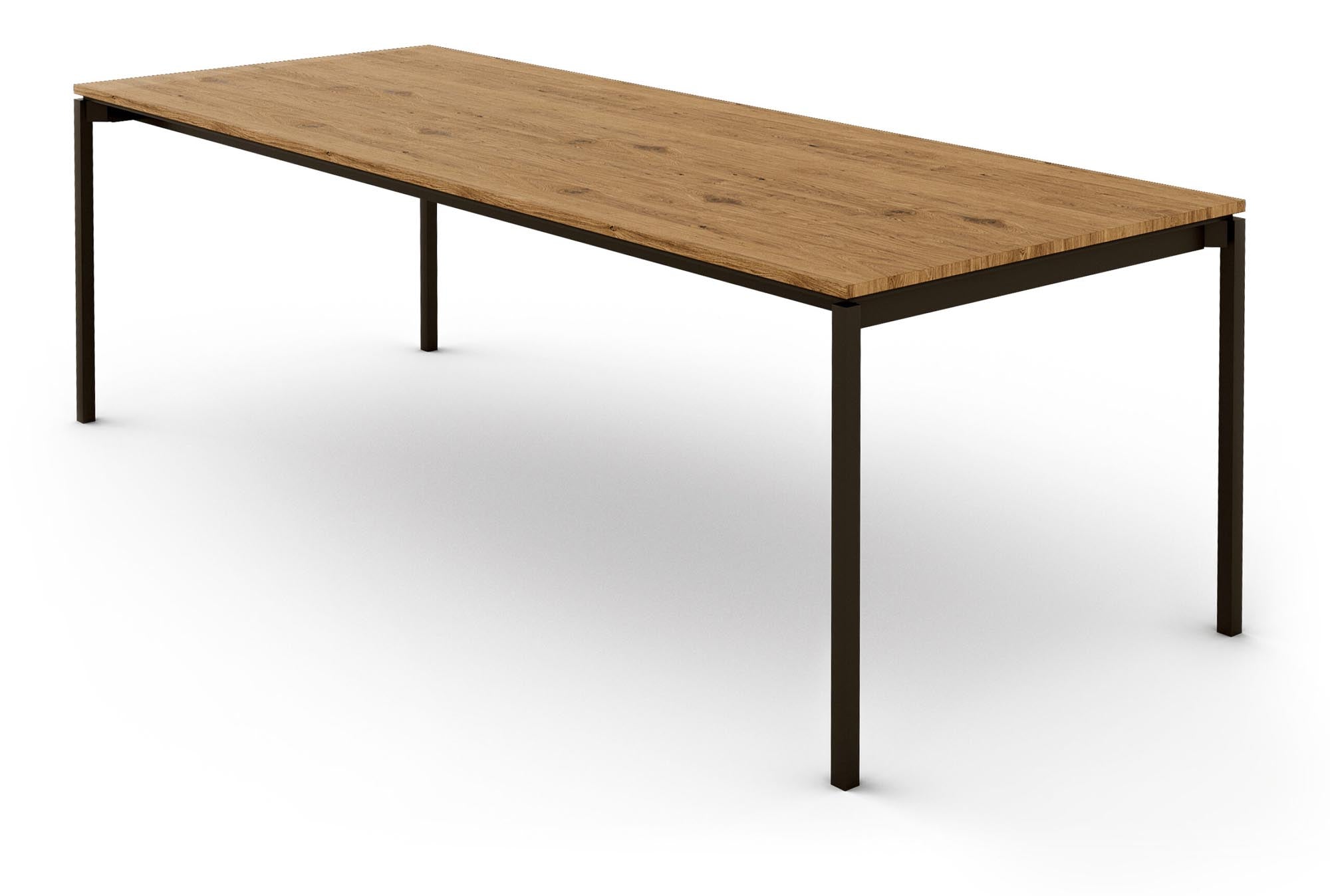 Dan von Mobimex: Stilvoller Holztisch mit exquisiter Handwerkskunst.