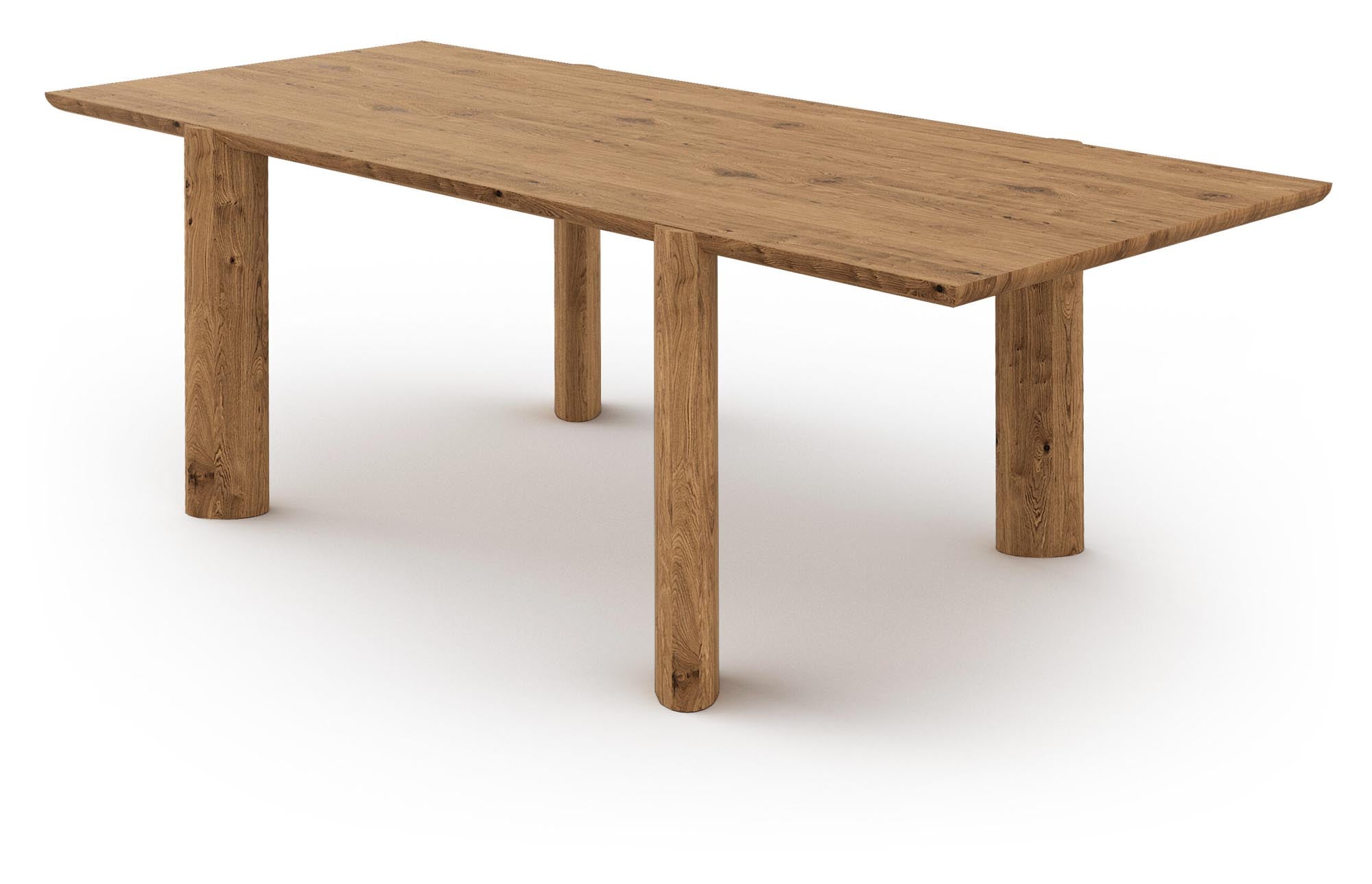 Calder Massivholztisch: Skulpturales Design vereint mit harmonischen Formen für stilvolle Ess- und Wohnräume.