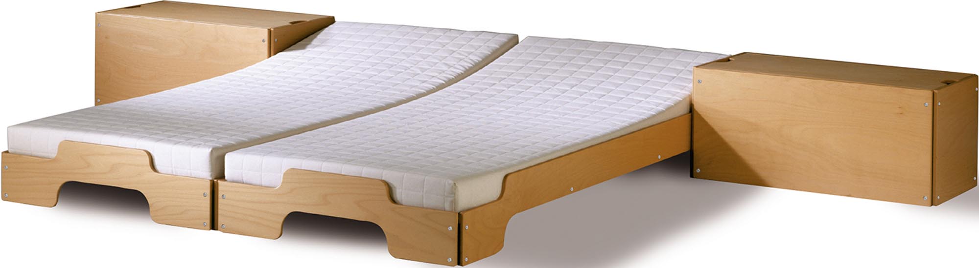 Eleganter Bettkasten mit Deckel, ideal für stilvolle Aufbewahrung.