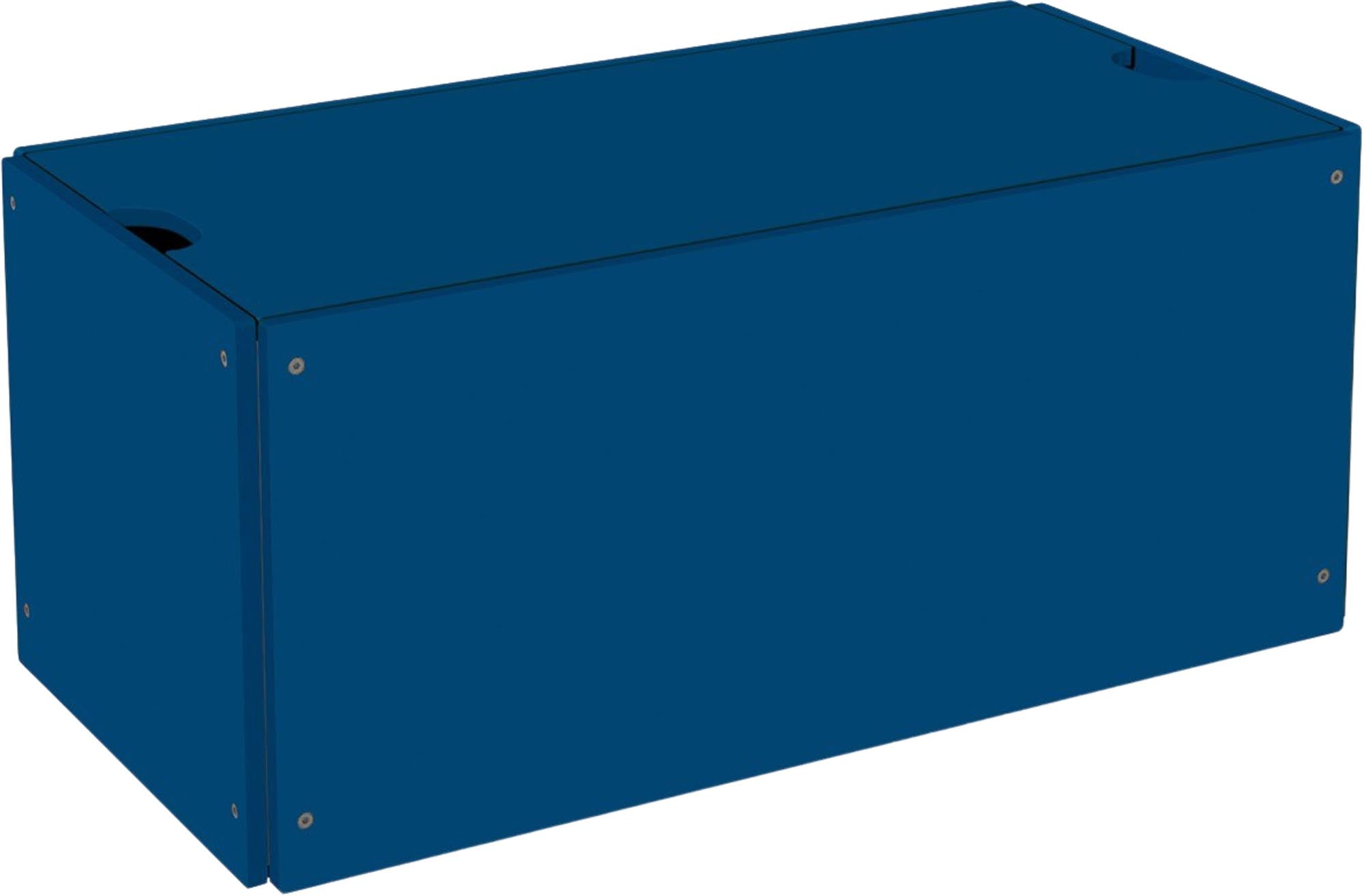 Zeitloser Bettkasten mit Deckel für stilvolle Ordnung im Schlafzimmer.