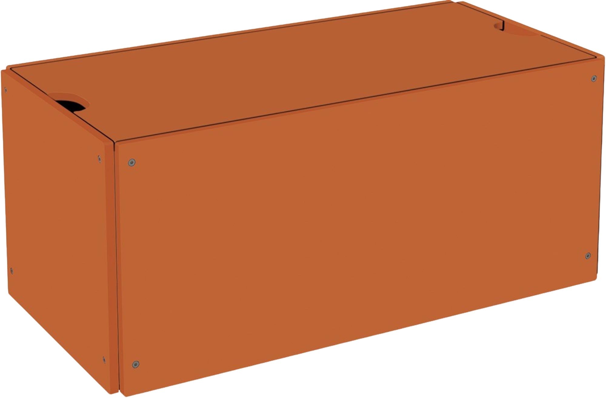 Eleganter Bettkasten mit Deckel für optimale Schlafzimmerorganisation.