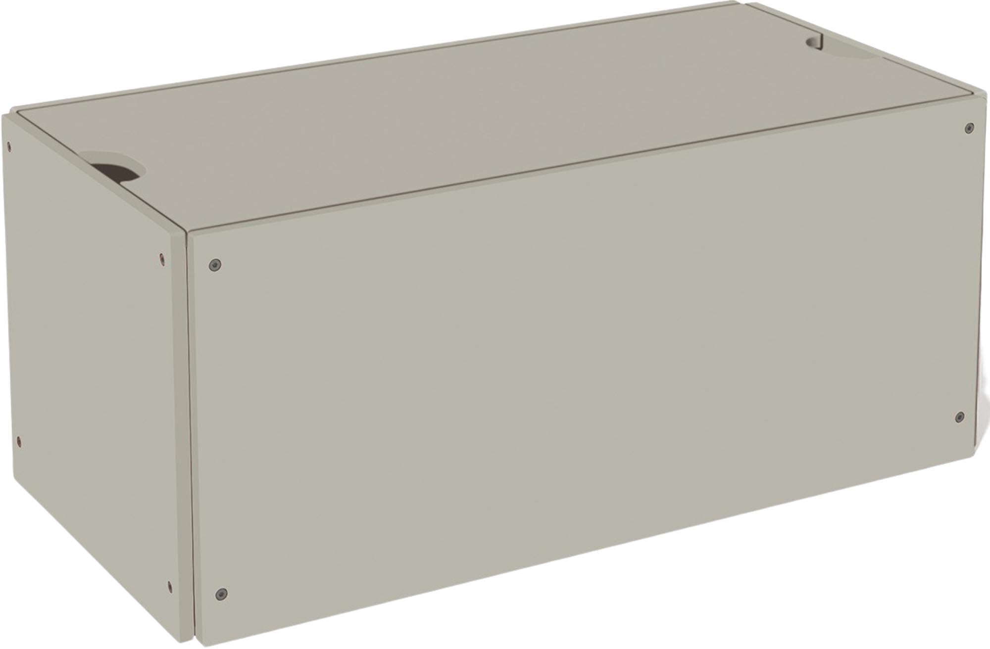 Praktischer Bettkasten mit Deckel für geordnete Schlafzimmer.