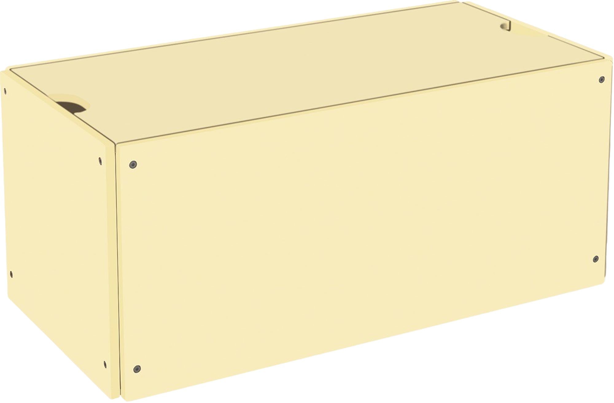 Eleganter Bettkasten mit Deckel für stilvolle Schlafzimmerordnung.