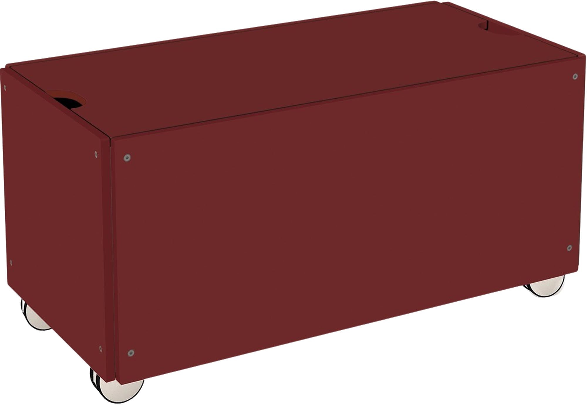 Praktischer Bettkasten mit Deckel für mehr Ordnung im Schlafzimmer.