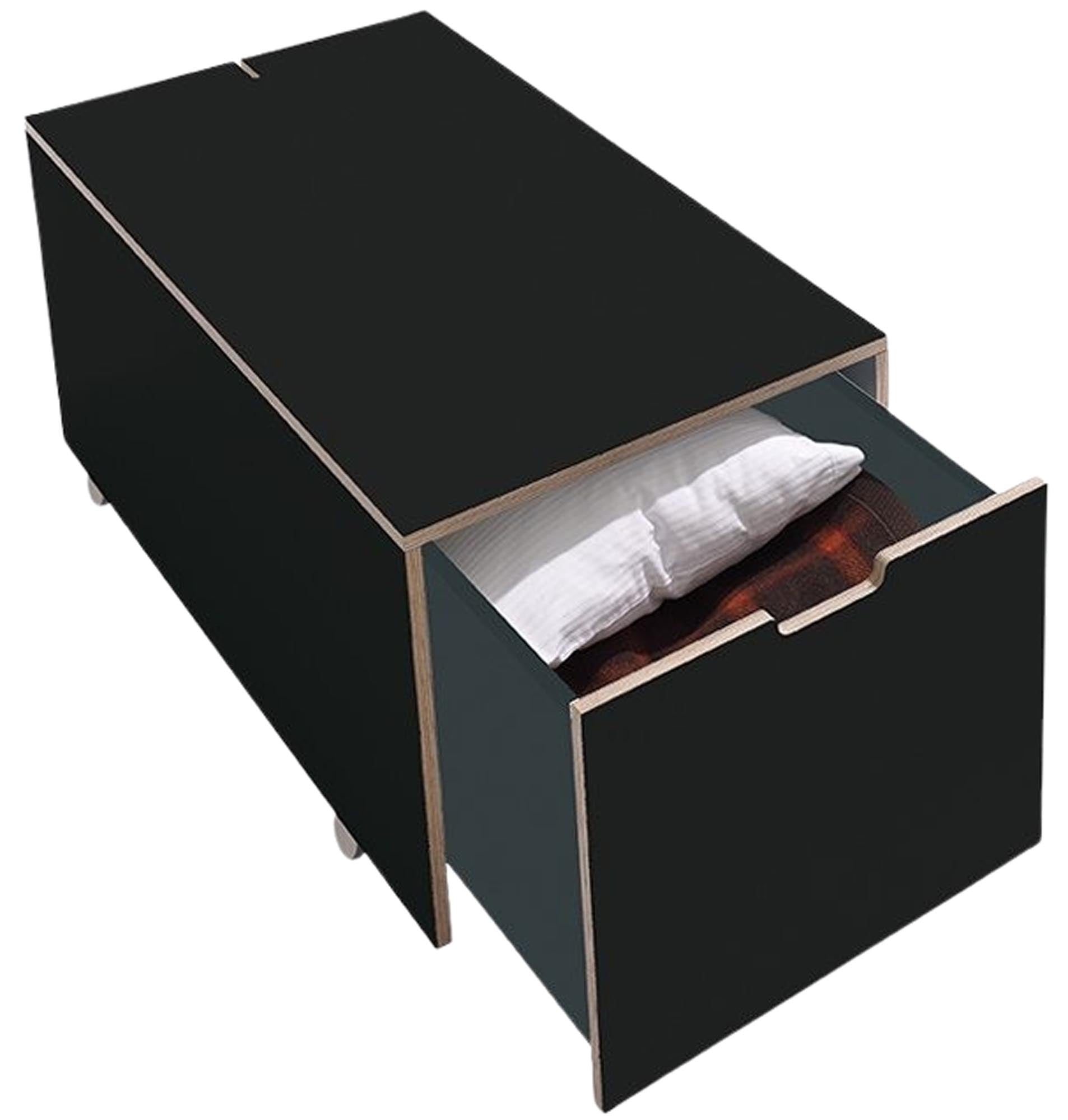 Bettkasten16 von Müller Möbelwerkstätten: Eleganter Stauraum mit praktischem Schubkasten für mehr Ordnung und Komfort im Schlafzimmer.