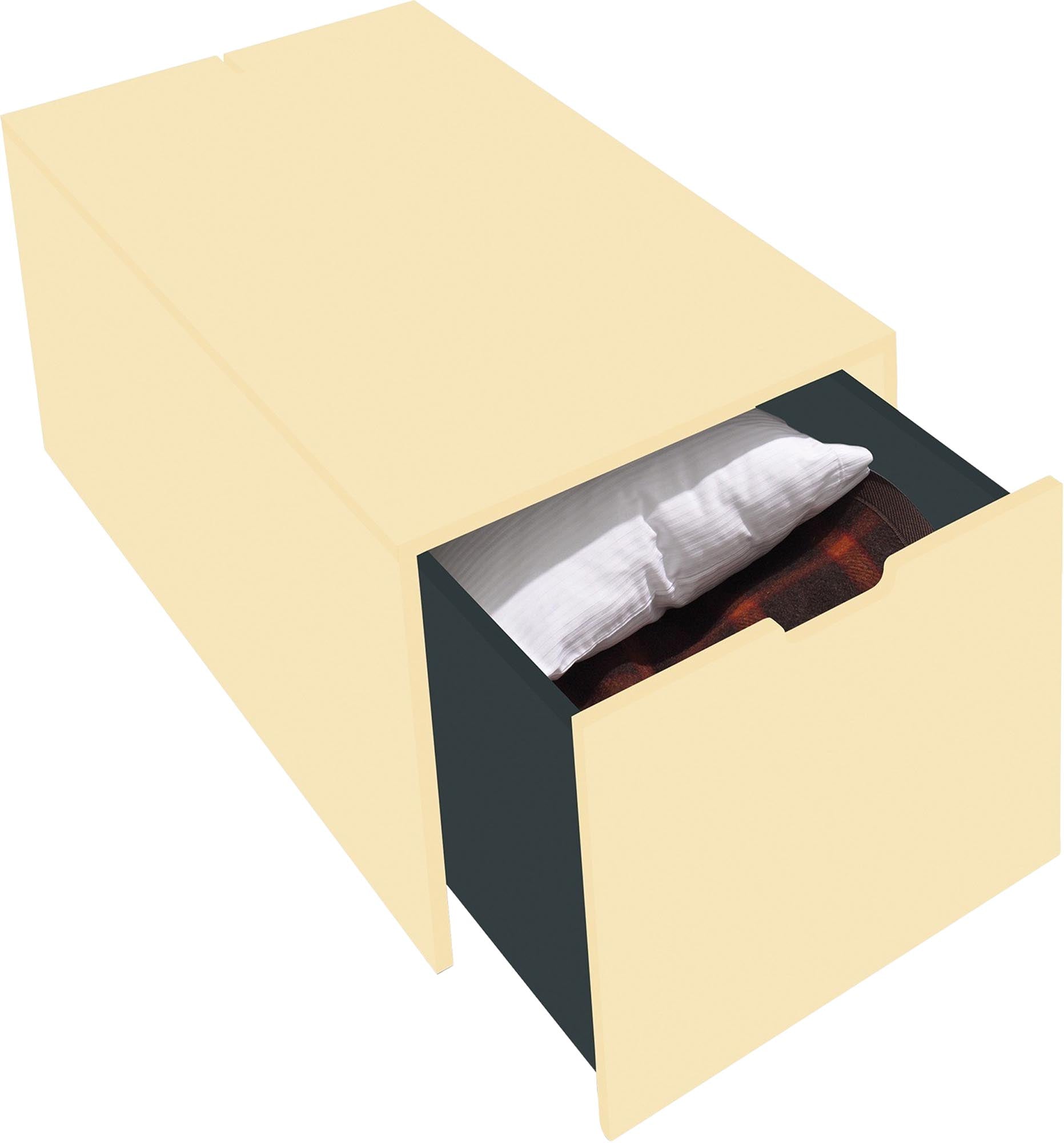 Bettkasten16: Eleganter Stauraum mit zeitlosem Schubkasten-Design.