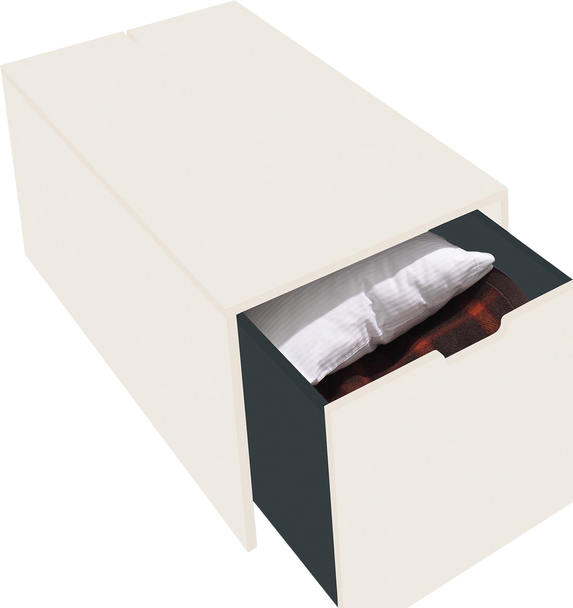 Bettkasten16: Eleganter Stauraum mit zeitlosem Schubkasten-Design.