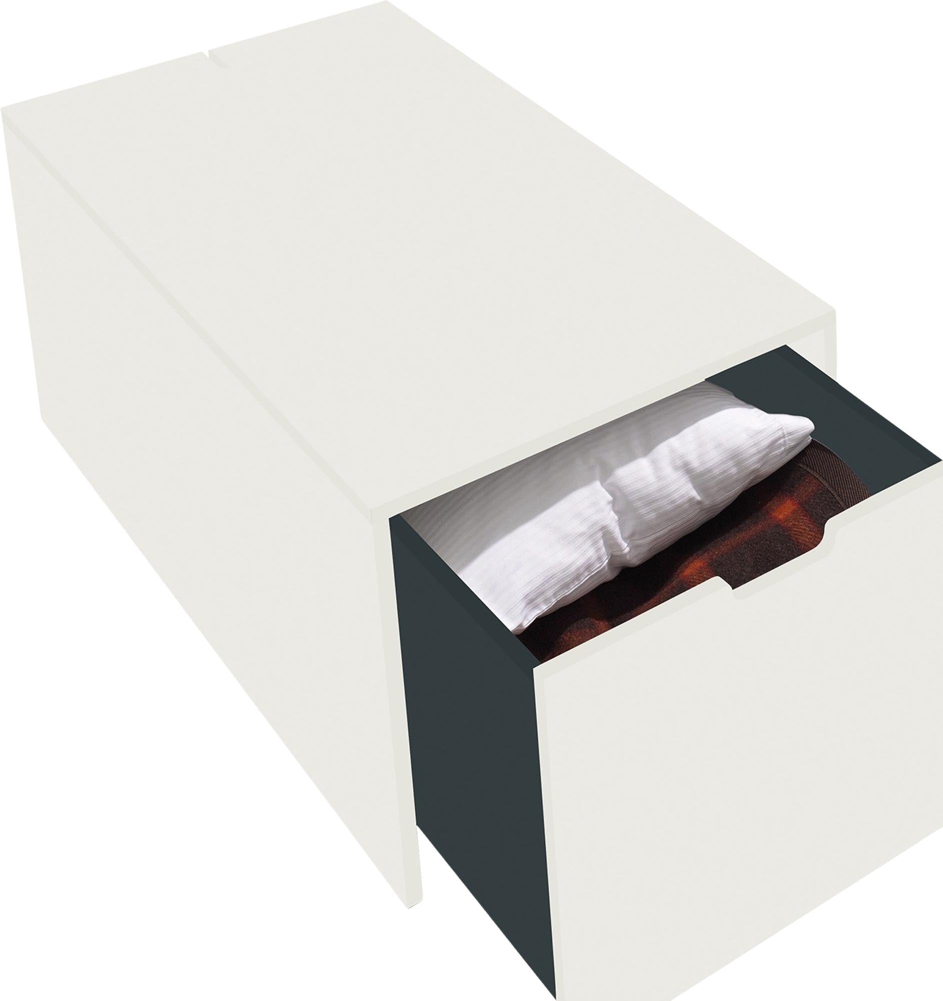 Bettkasten16: Eleganter Stauraum mit zeitlosem Schubkasten-Design.