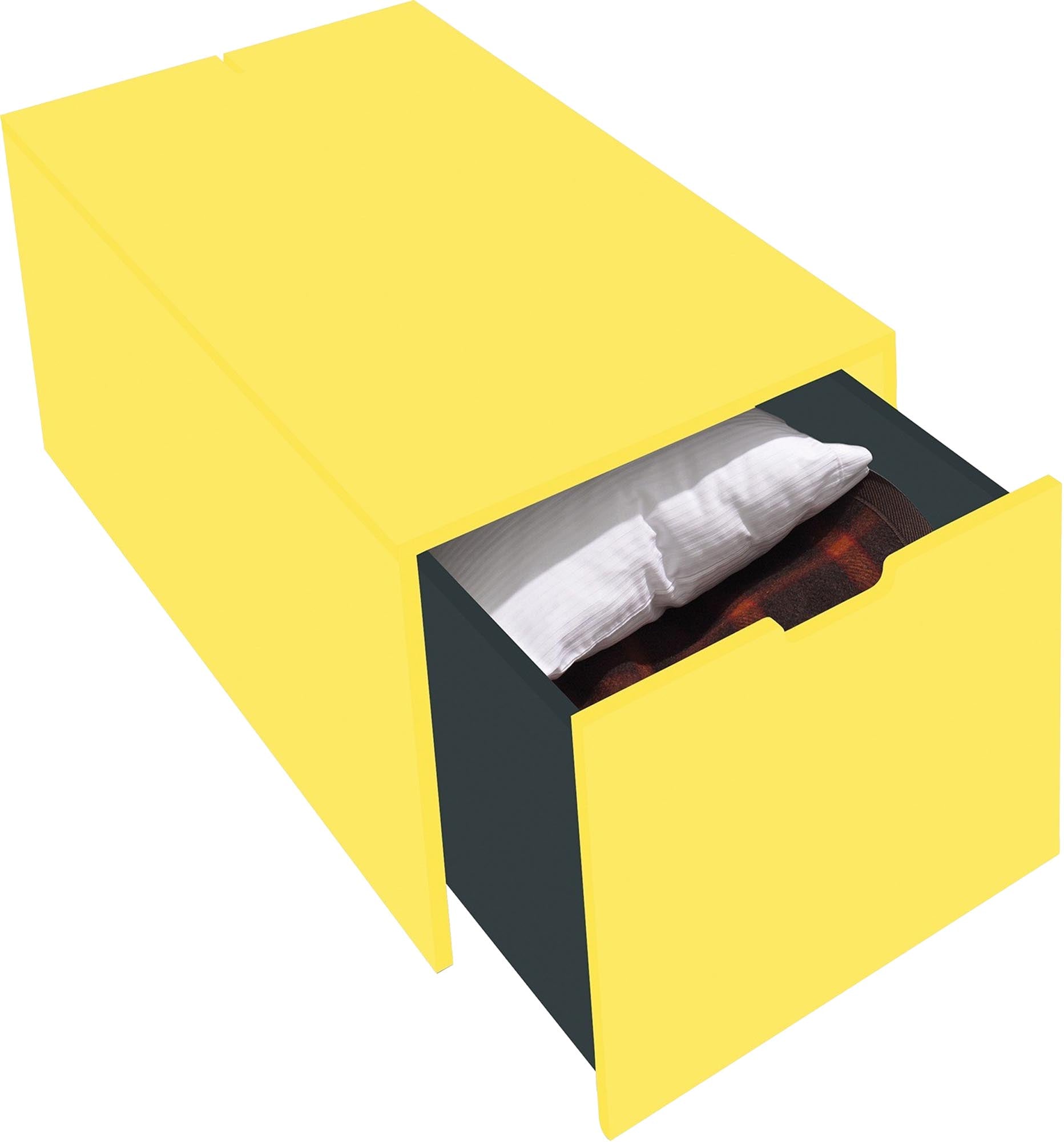 Bettkasten16 von Müller Möbelwerkstätten: Eleganter Stauraum mit praktischem Schubkasten für ein klassisches Wohnambiente.