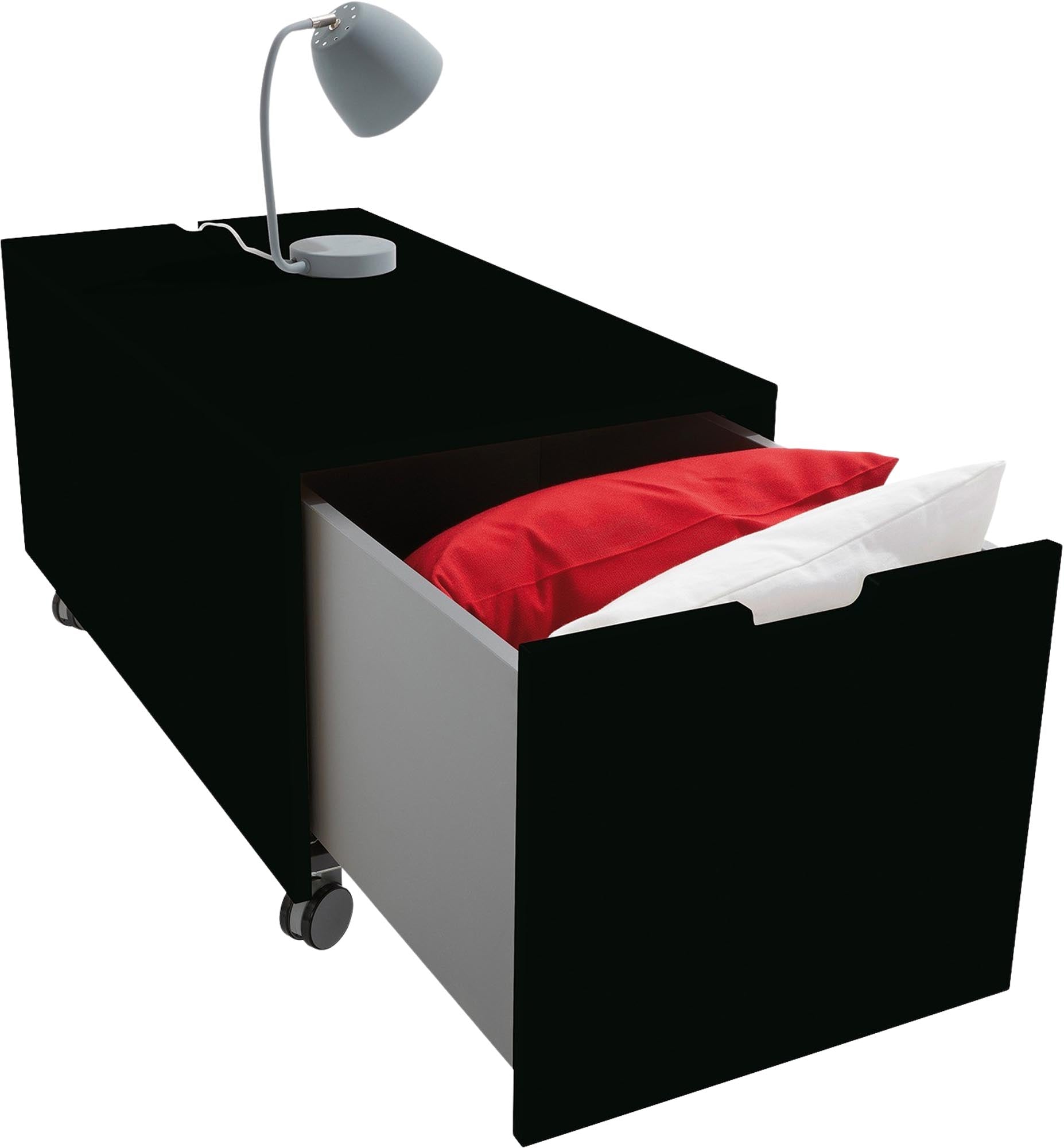 Bettkasten16: Eleganter Stauraum mit Schubkasten von Müller Möbel.