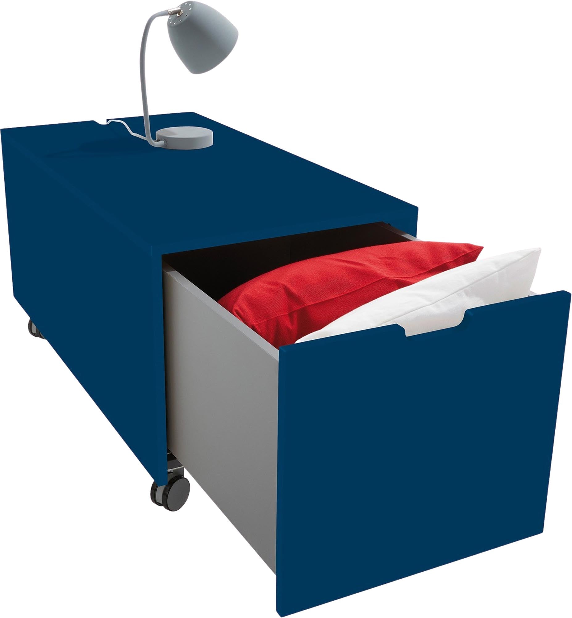 Bettkasten16: Praktischer Stauraum mit Schubkasten von Müller Möbel.