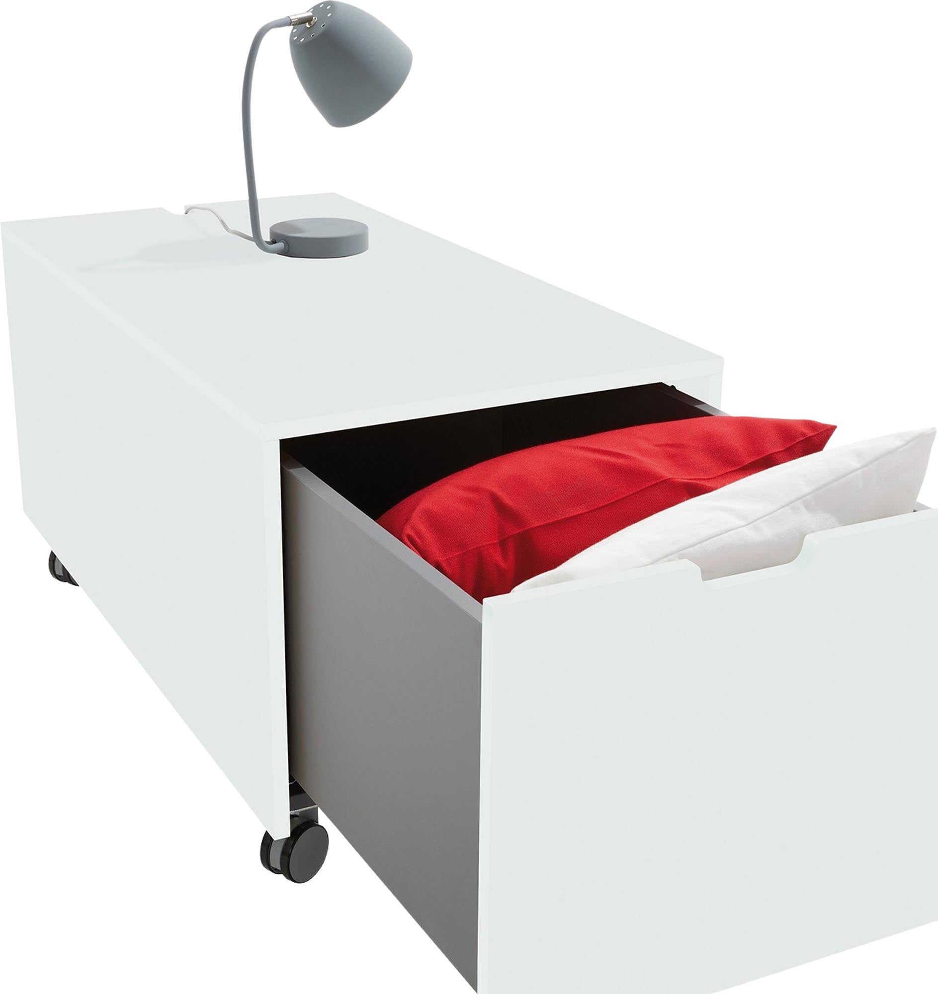 Bettkasten16 von Müller Möbelwerkstätten: Eleganter Stauraum mit praktischem Schubkasten für mehr Ordnung und Komfort im Schlafzimmer.