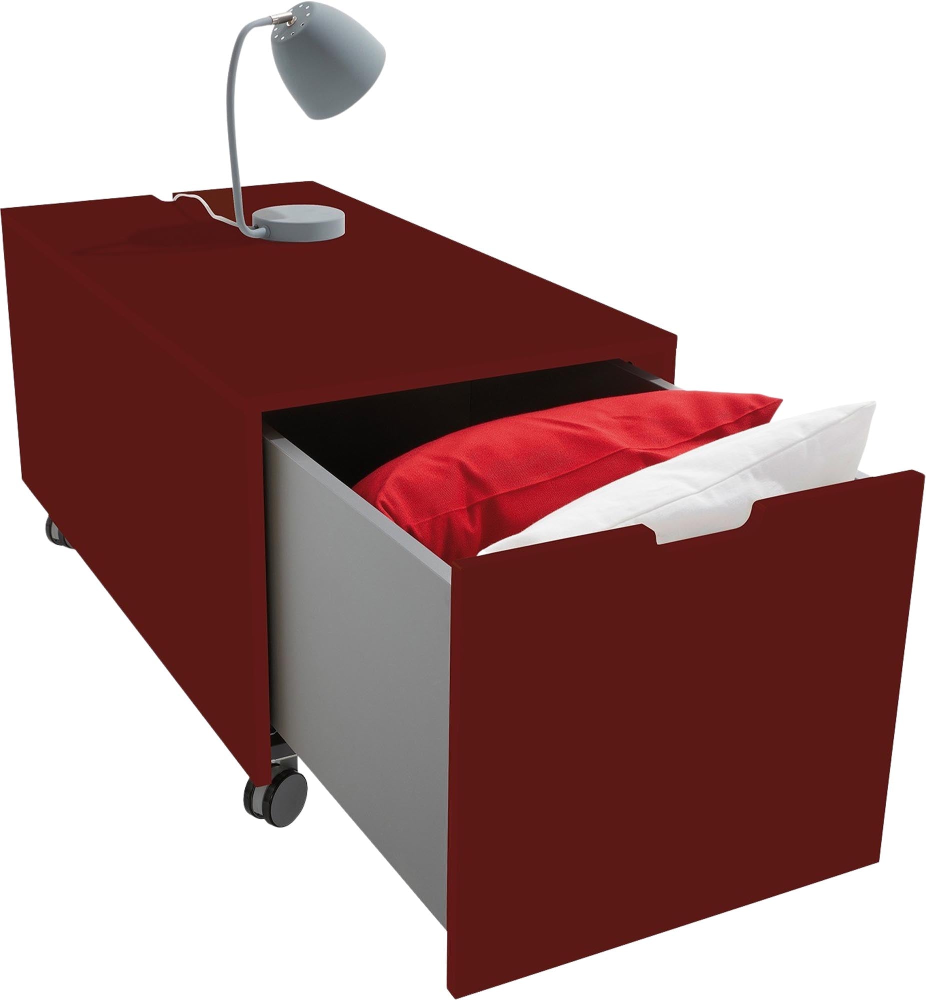 Bettkasten16: Praktischer Stauraum mit Schubkasten von Müller Möbel.