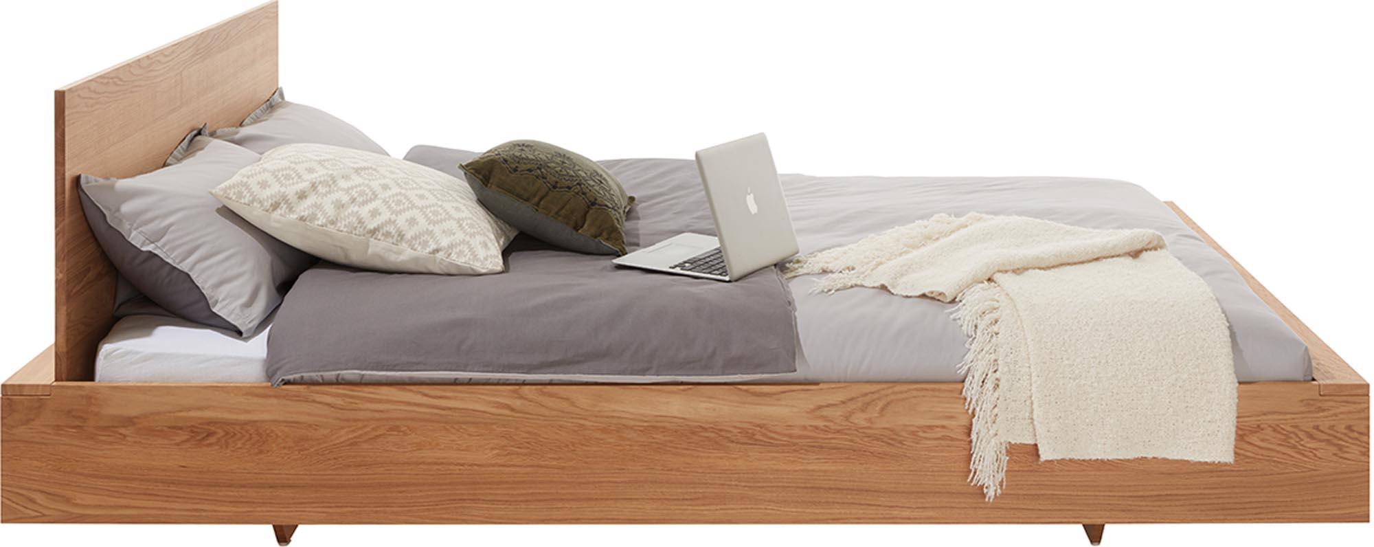 Hochwertiges FLAI Kopfteil aus Eichenholz, vereint Stil und Funktionalität, perfekt für jedes Schlafzimmer, einfach nachträglich montierbar.