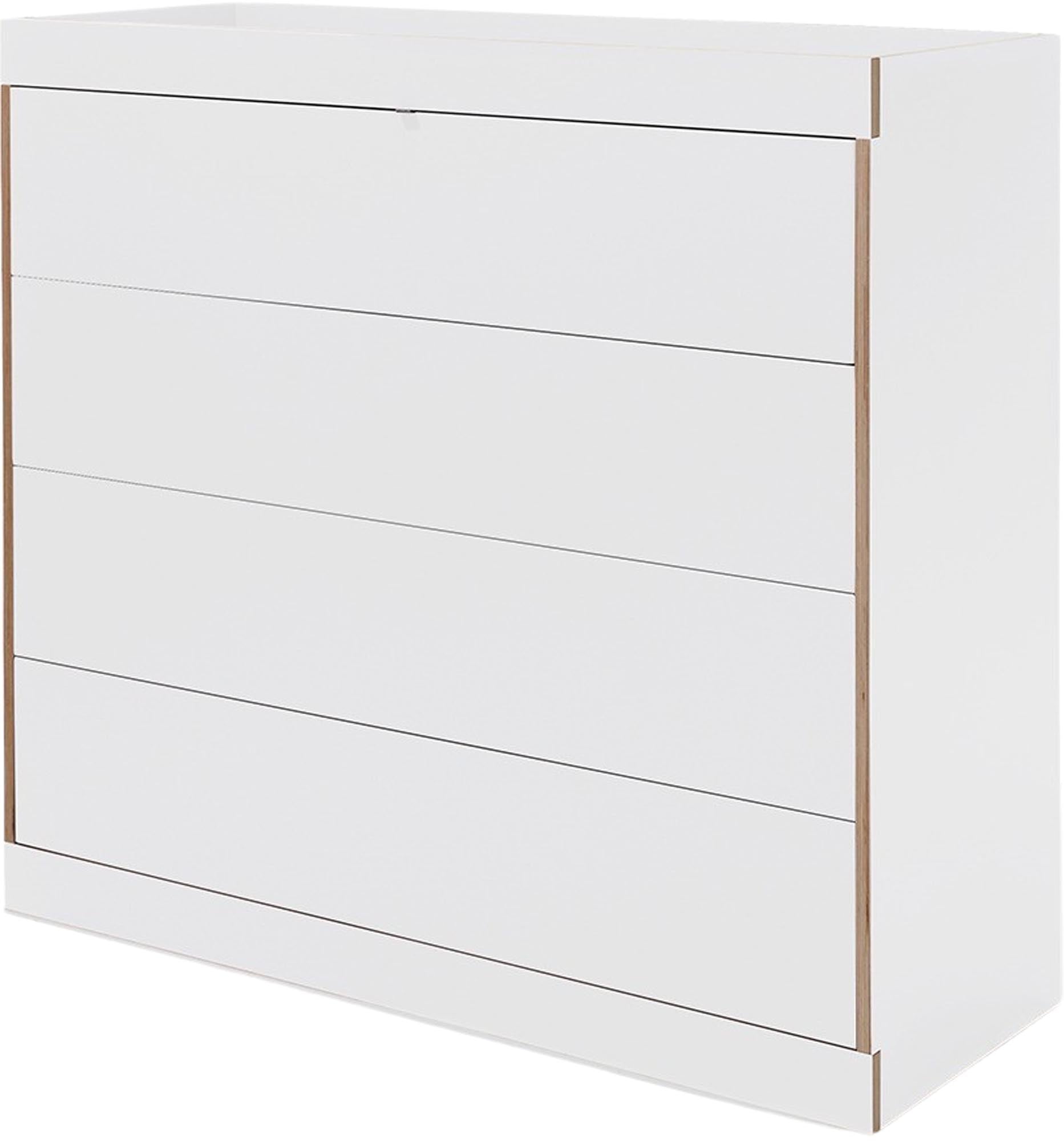 FLAI Kommode: Schlicht, vielseitig, mit markantem Rahmen, Add-Ons, Kabelkanal, push-to-open, soft-close, Vollauszug.